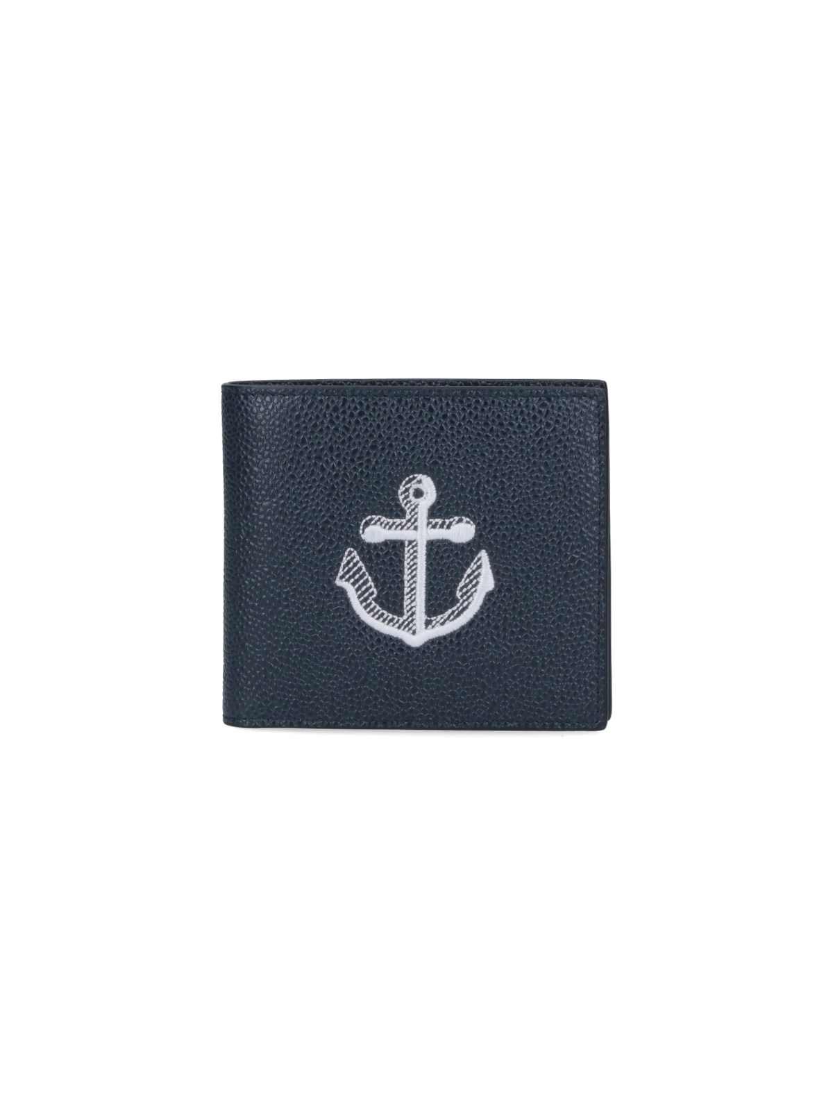 Thom Browne Anchor Detail Wallet In Blue