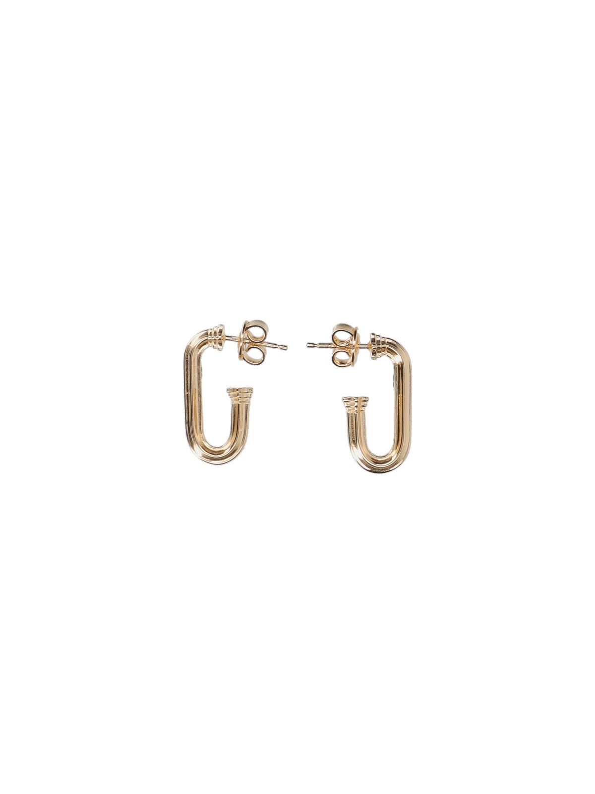 Shop Bottega Veneta 'pillar' Earrings In Oro