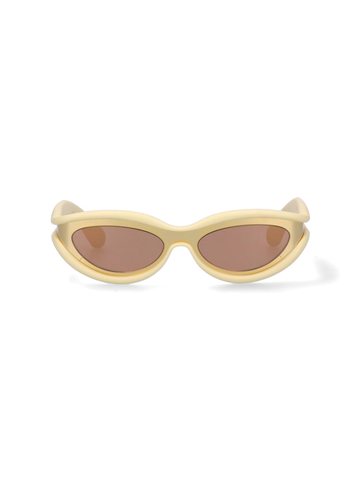 Shop Bottega Veneta 'hem' Sunglasses In Oro