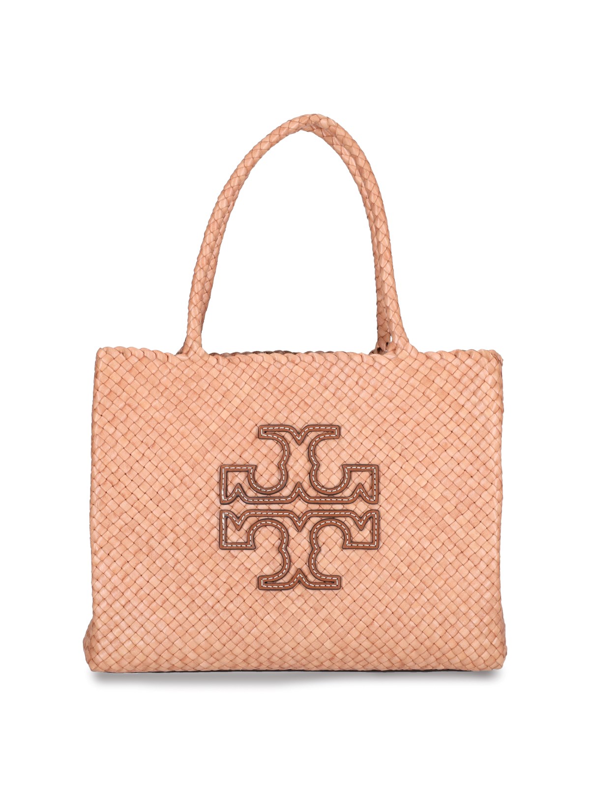 Tory Burch 'mcgraw Dragon Woven' Tote Bag In Natural Vachetta