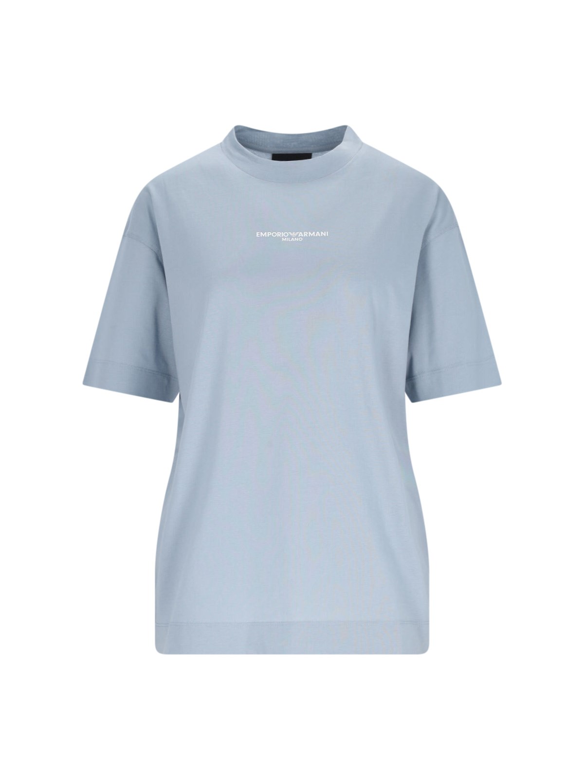 Shop Emporio Armani "spring/summer" Logo T-shirt In Light Blue