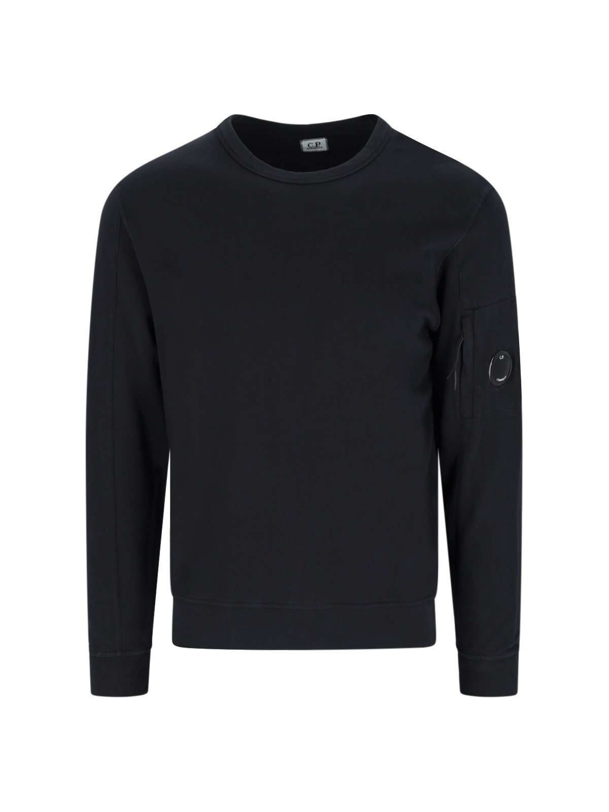 C.p. Company Cotton Crew-neck Sweatshirt In Black  