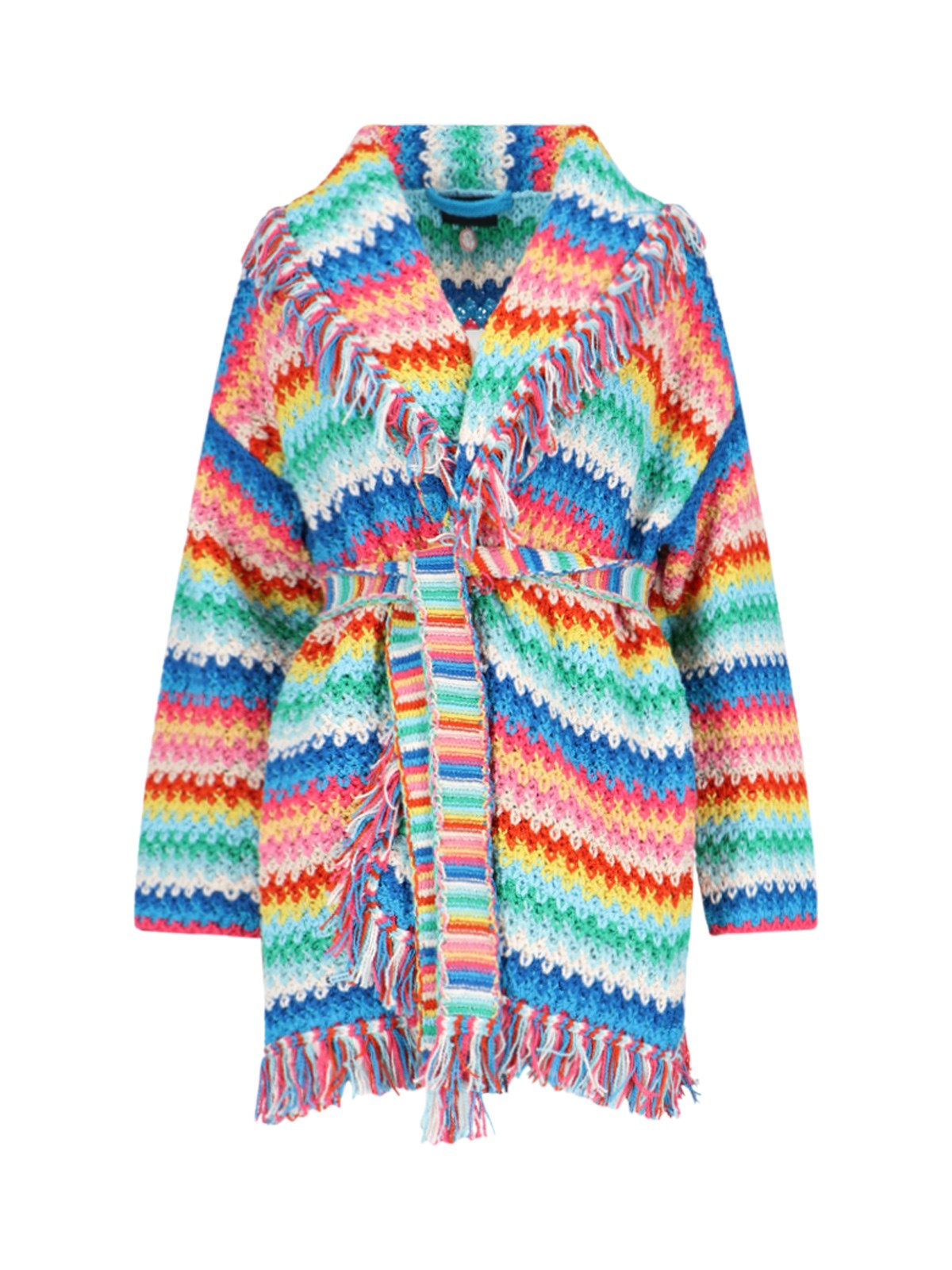 Alanui Multicoloured Cardigan Over The Rainbow In Multi