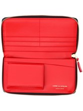 コインケース・小銭入れ Comme Des Garcons Wallet Small Red Leather Coin Purse Comme des Garçons Huge Logo Red 2-Zip Wallet – LACMA Store