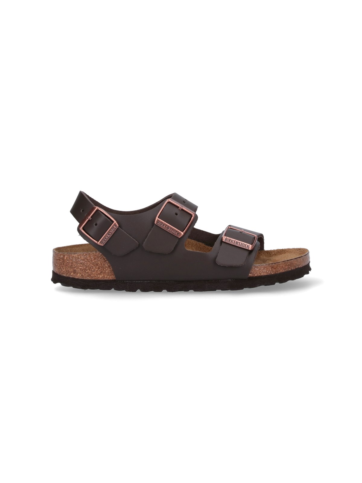 Shop Birkenstock "milano" Sandals In Brown