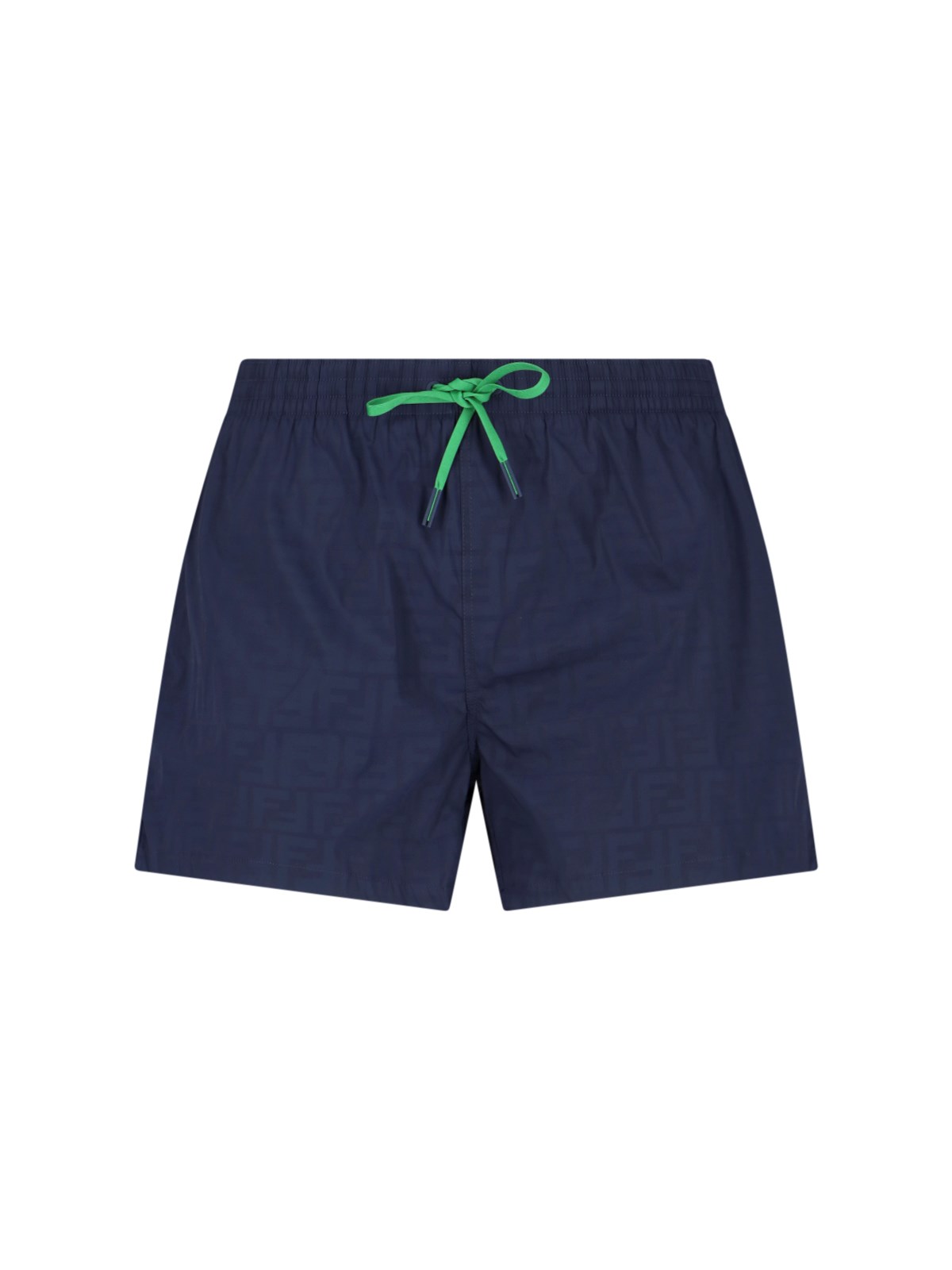 Shop Fendi Swim Shorts In Blue