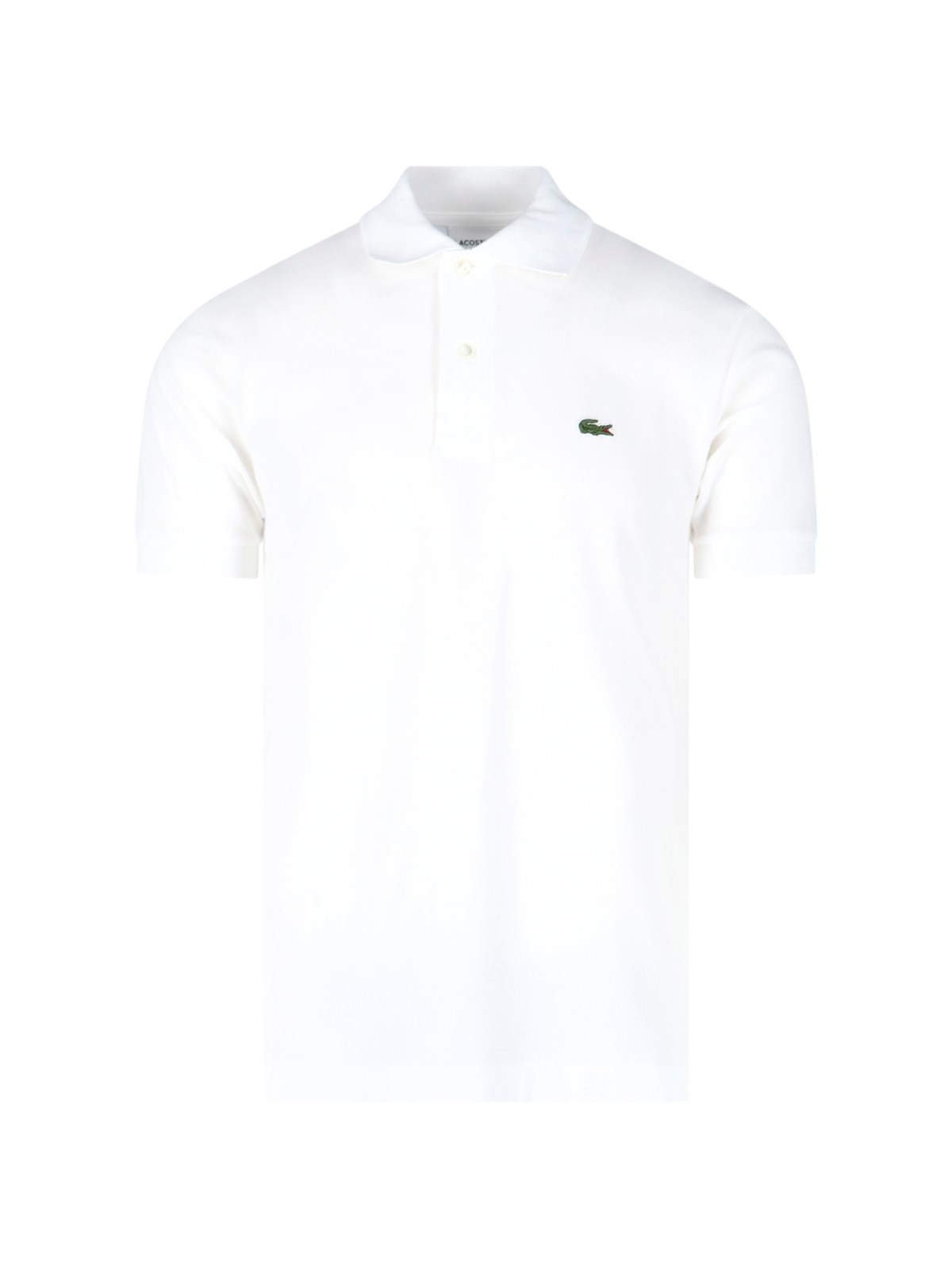 Shop Lacoste 'l.12.12' Polo Shirt In Bianco