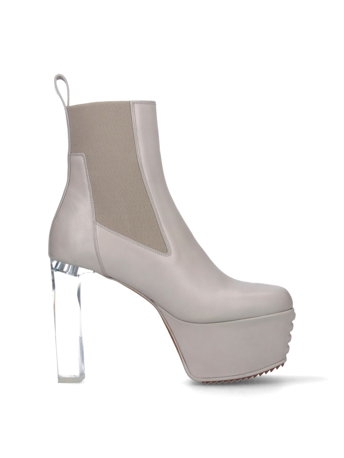 Rick Owens 'grill Beatle' Platform Boots In Gray