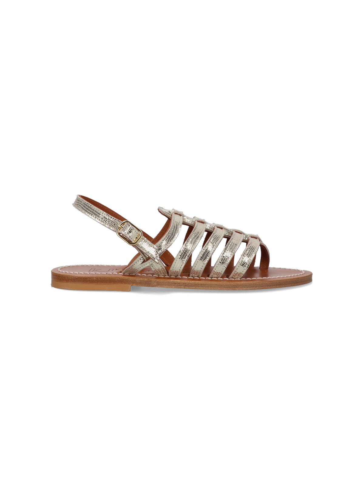 Shop Kjacques "homere" Sandals In Silver