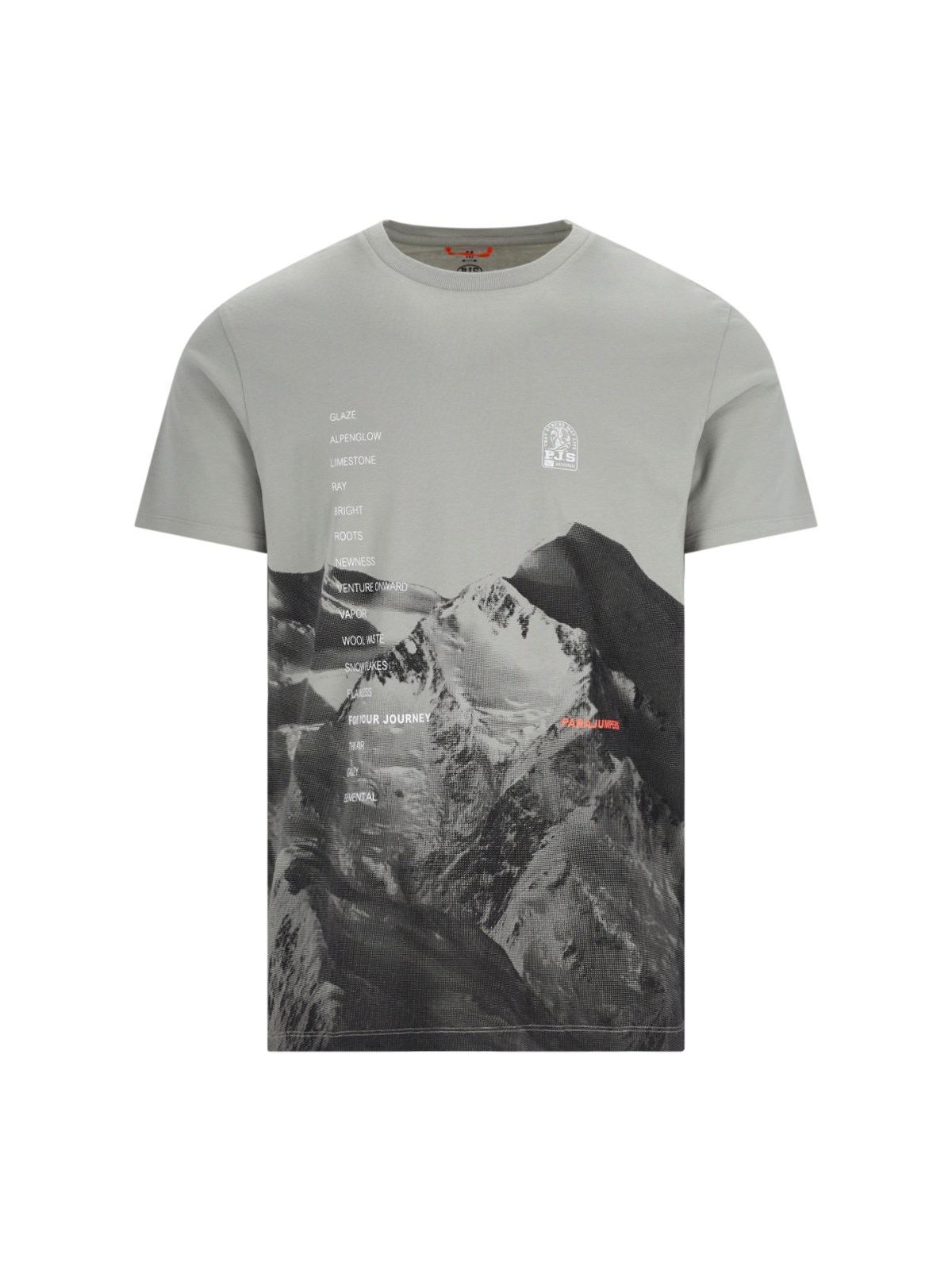 Parajumpers Logo T-shirt In Grey
