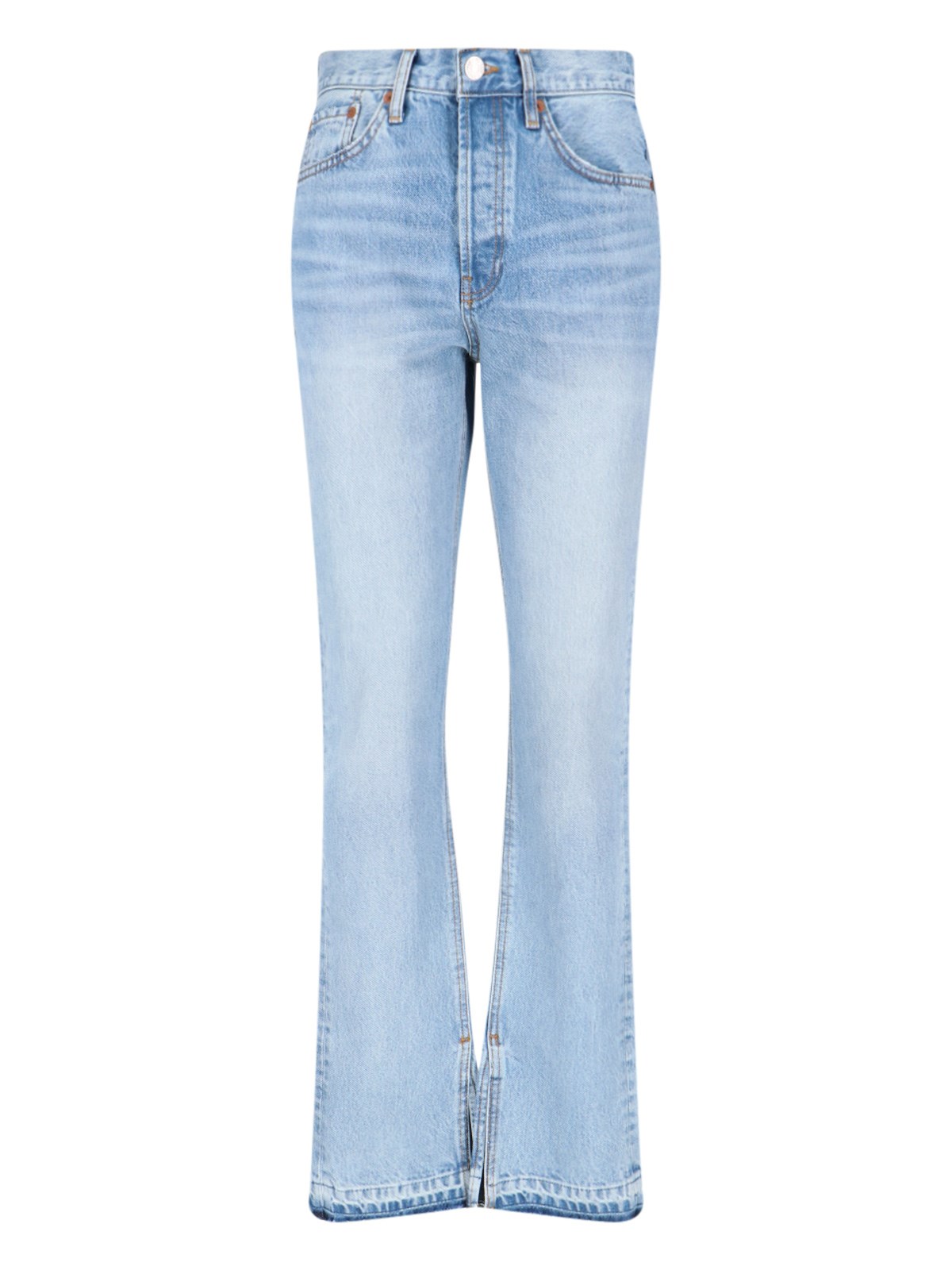 Re/done High-rise Bootcut Jeans In Opal Indigo