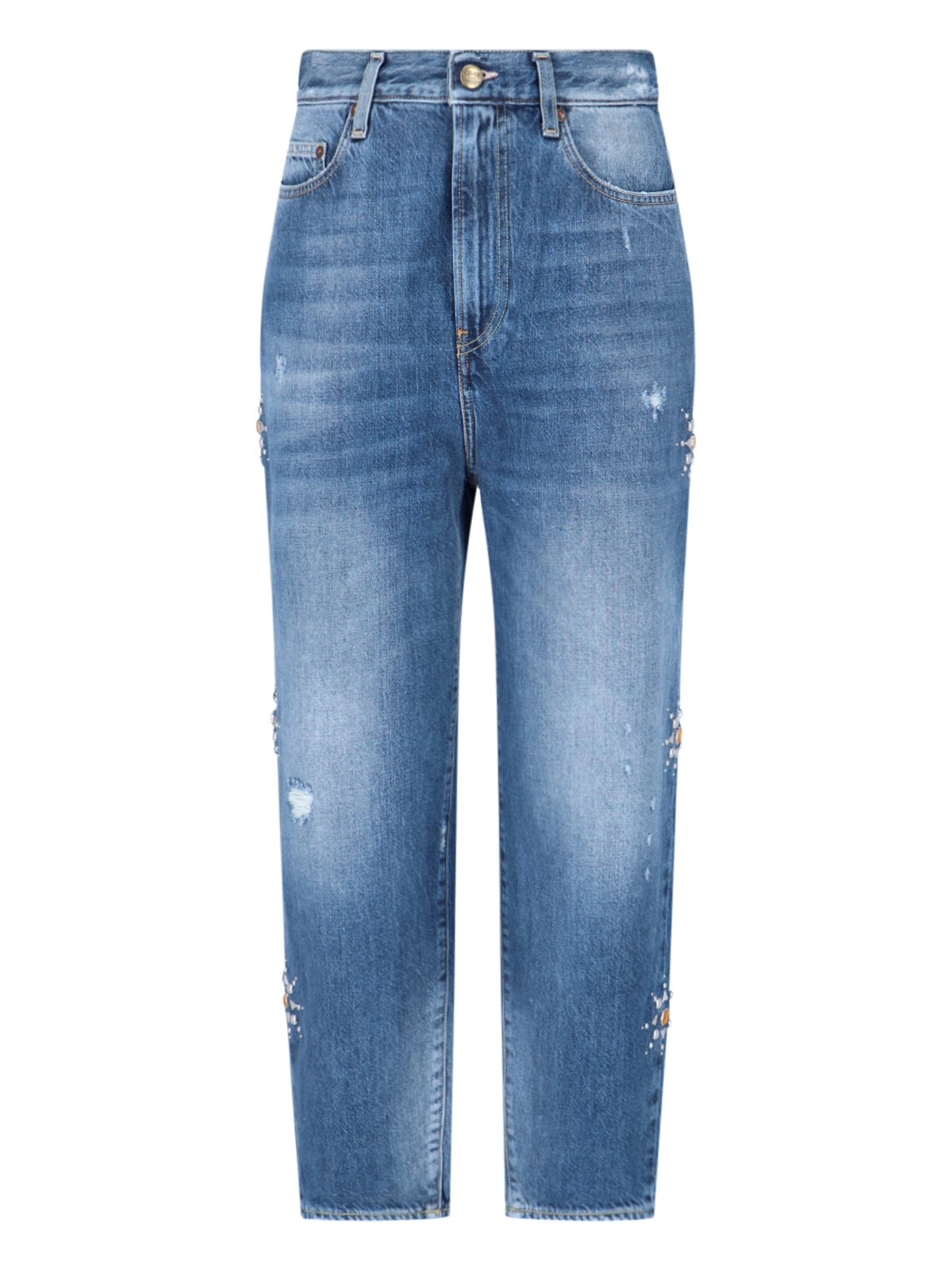 Shop Washington Dee Cee Studded Detail Jeans In Blu
