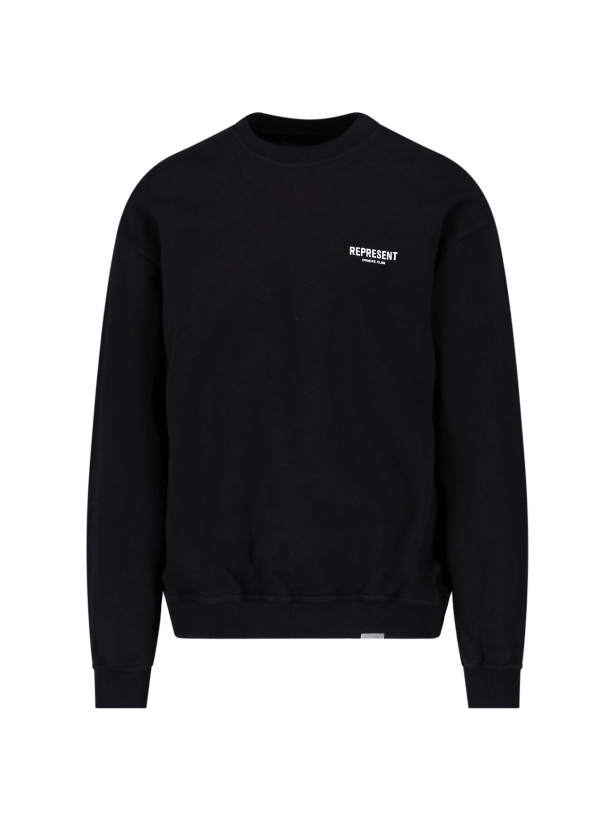 Represent Owners Club Logo Printed Crewneck Sweatshirt In Black
