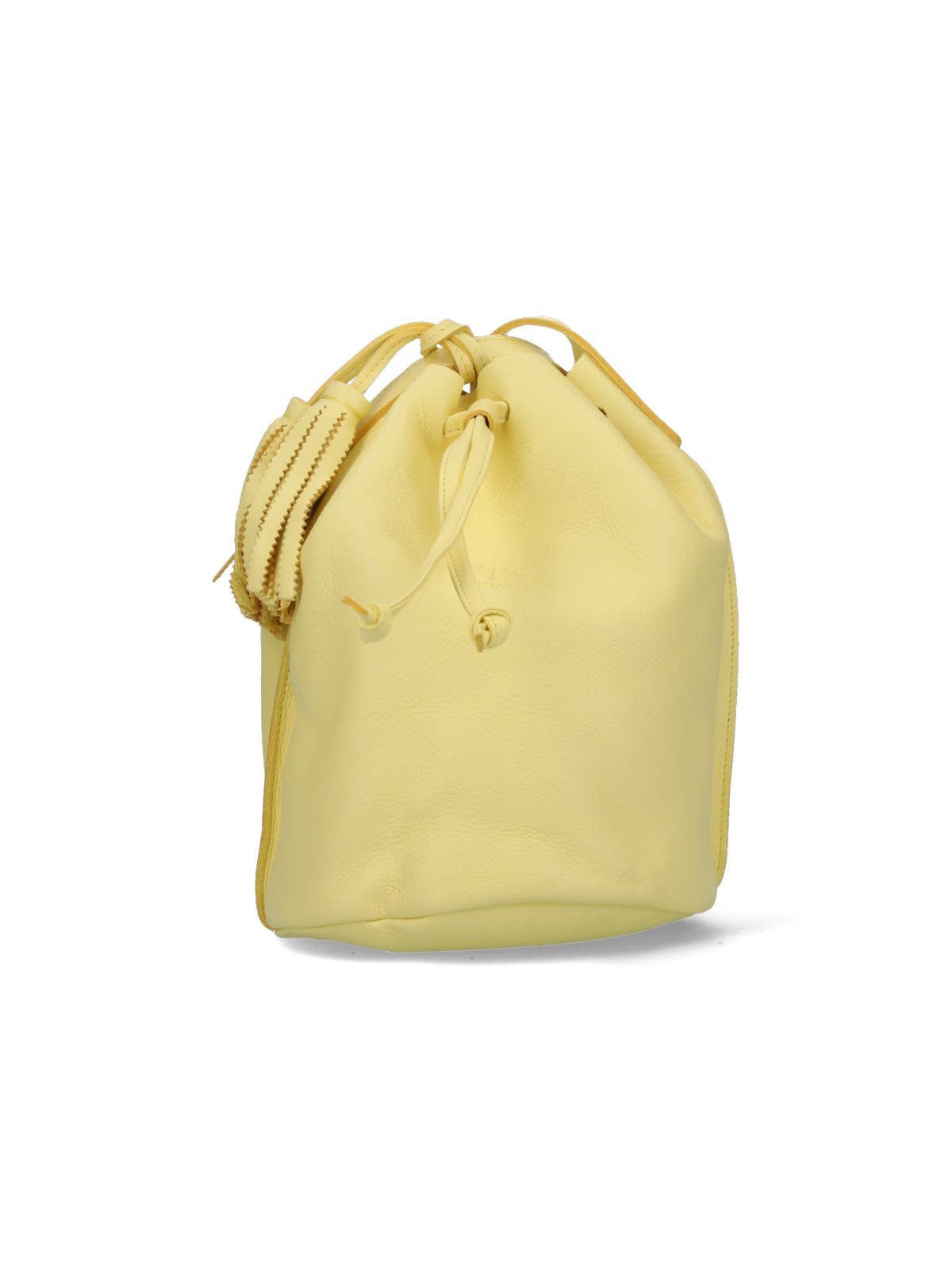 Il Bisonte Logo Bucket Bag In Yellow