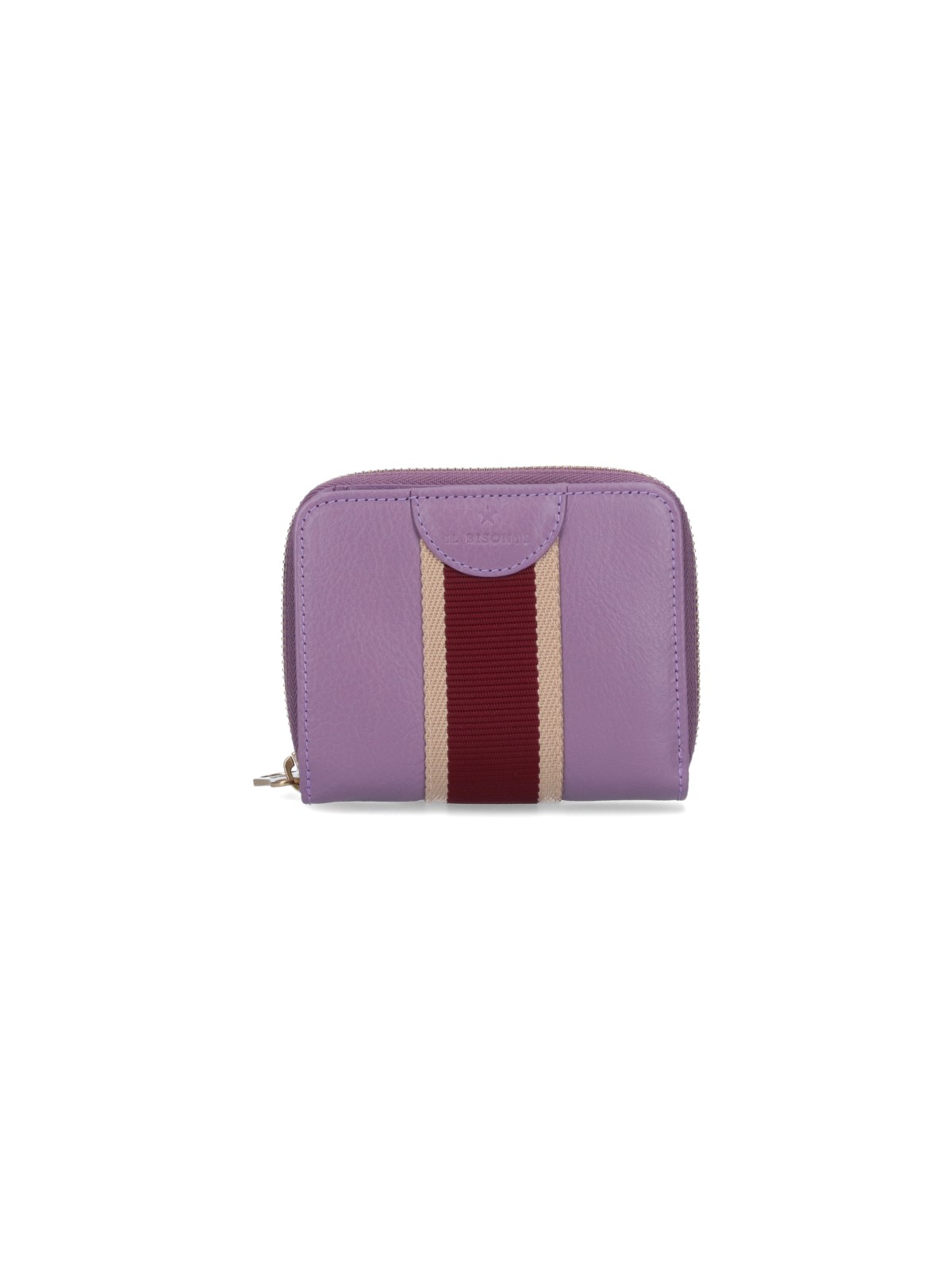 Il Bisonte Compact Tape Wallet In Purple
