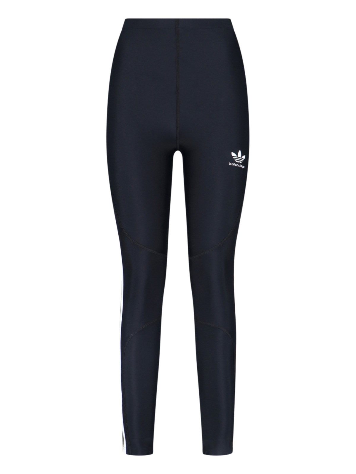 Shop Balenciaga X Adidas Logo Leggings In Nero