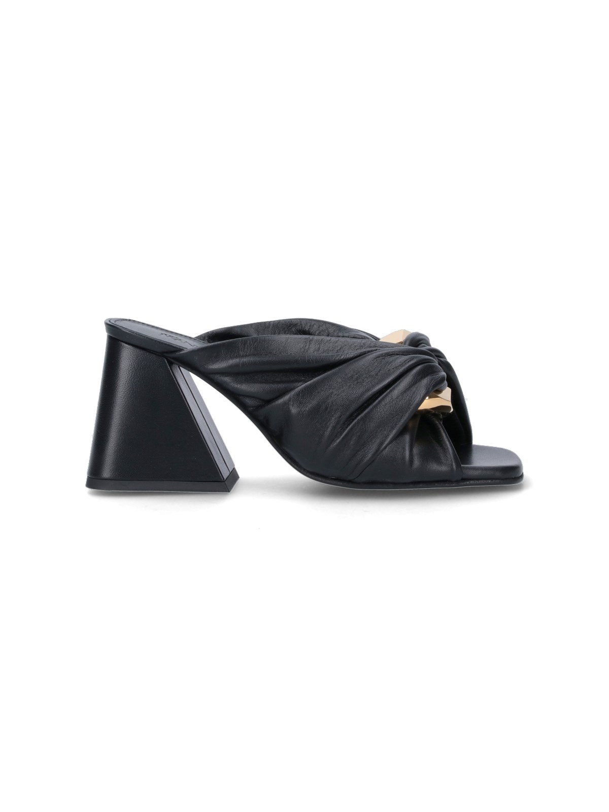 Shop Jw Anderson 'twisted Chain' Mules In Black  