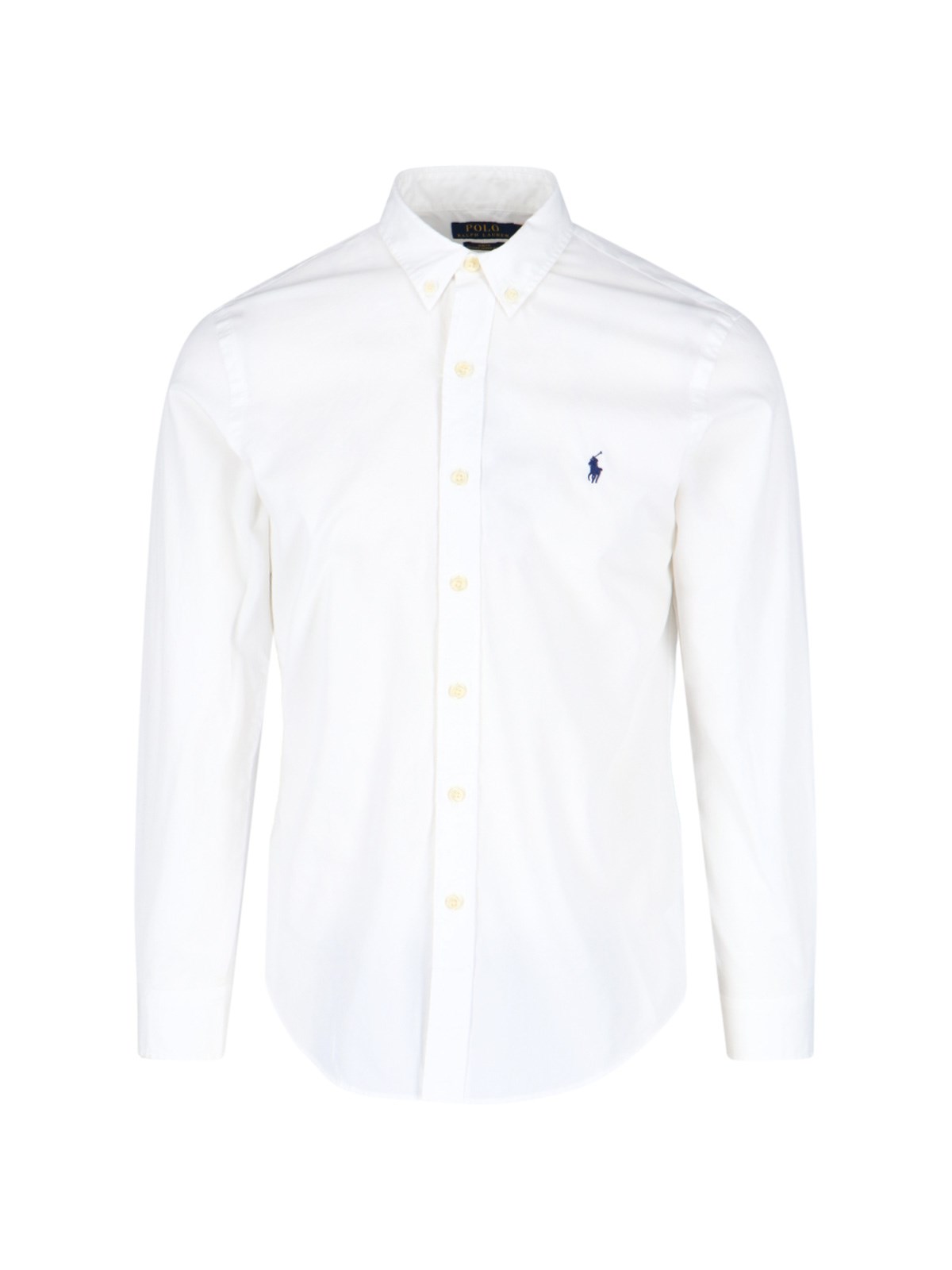 Shop Polo Ralph Lauren Logo Shirt In Bianco