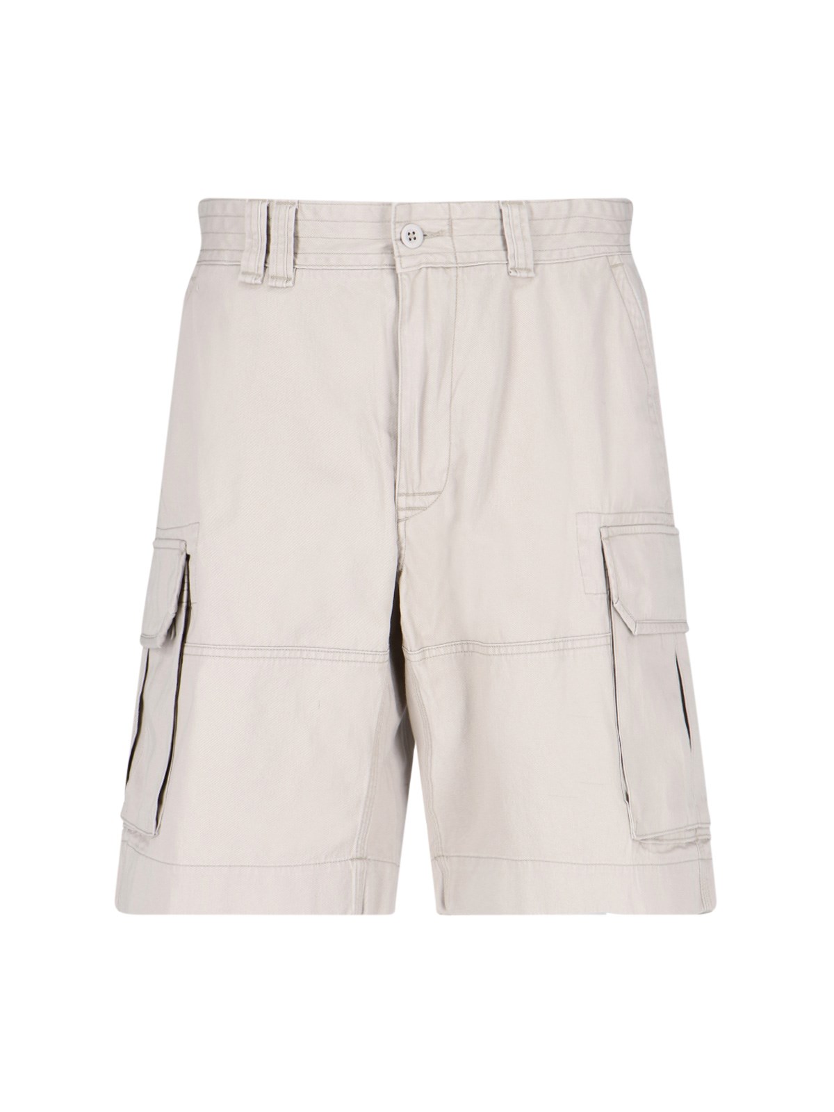 Polo Ralph Lauren Logo-patch Cotton Cargo Shorts In Beige