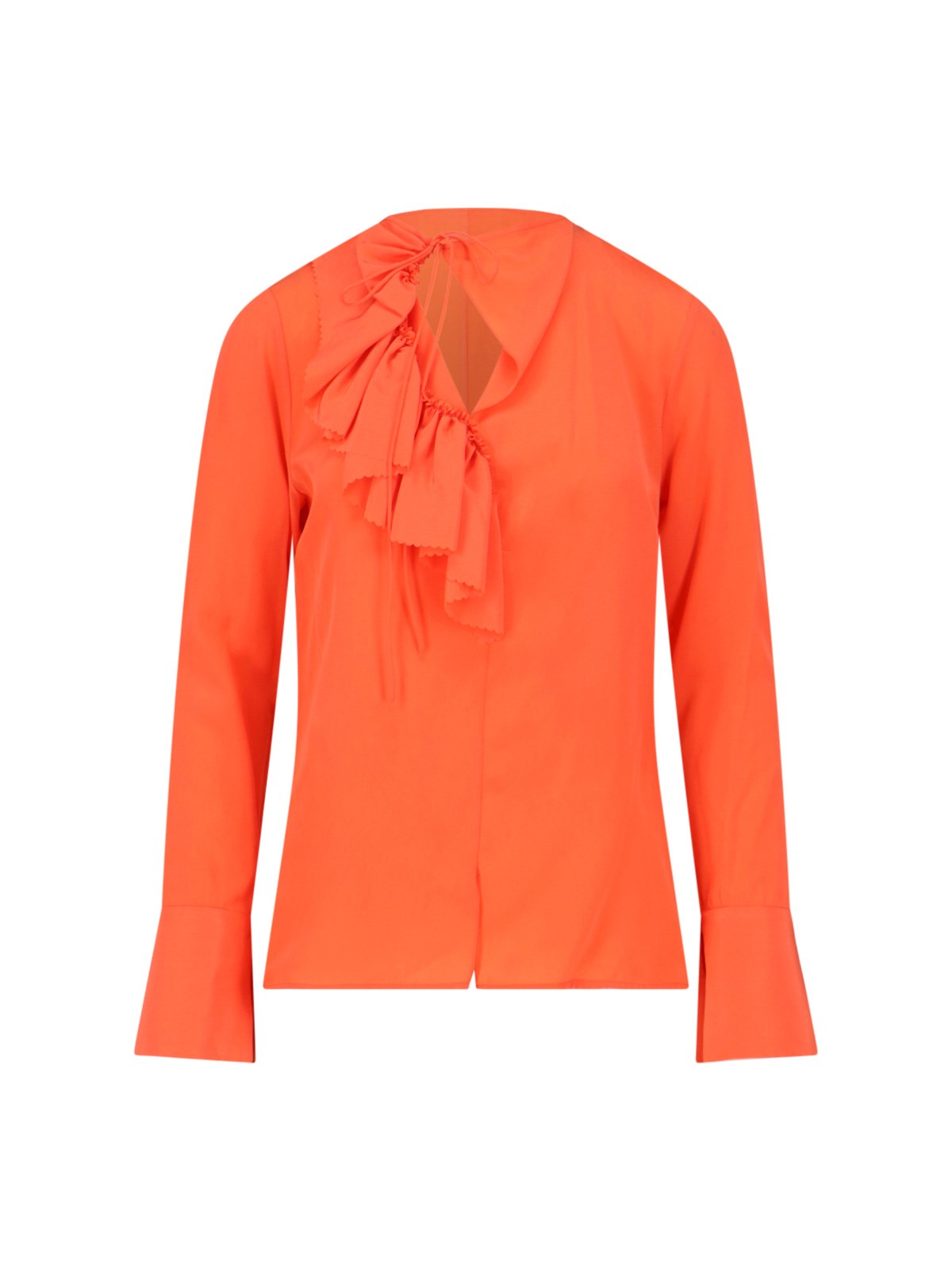 VICTORIA BECKHAM RUFFLE DETAIL TOP