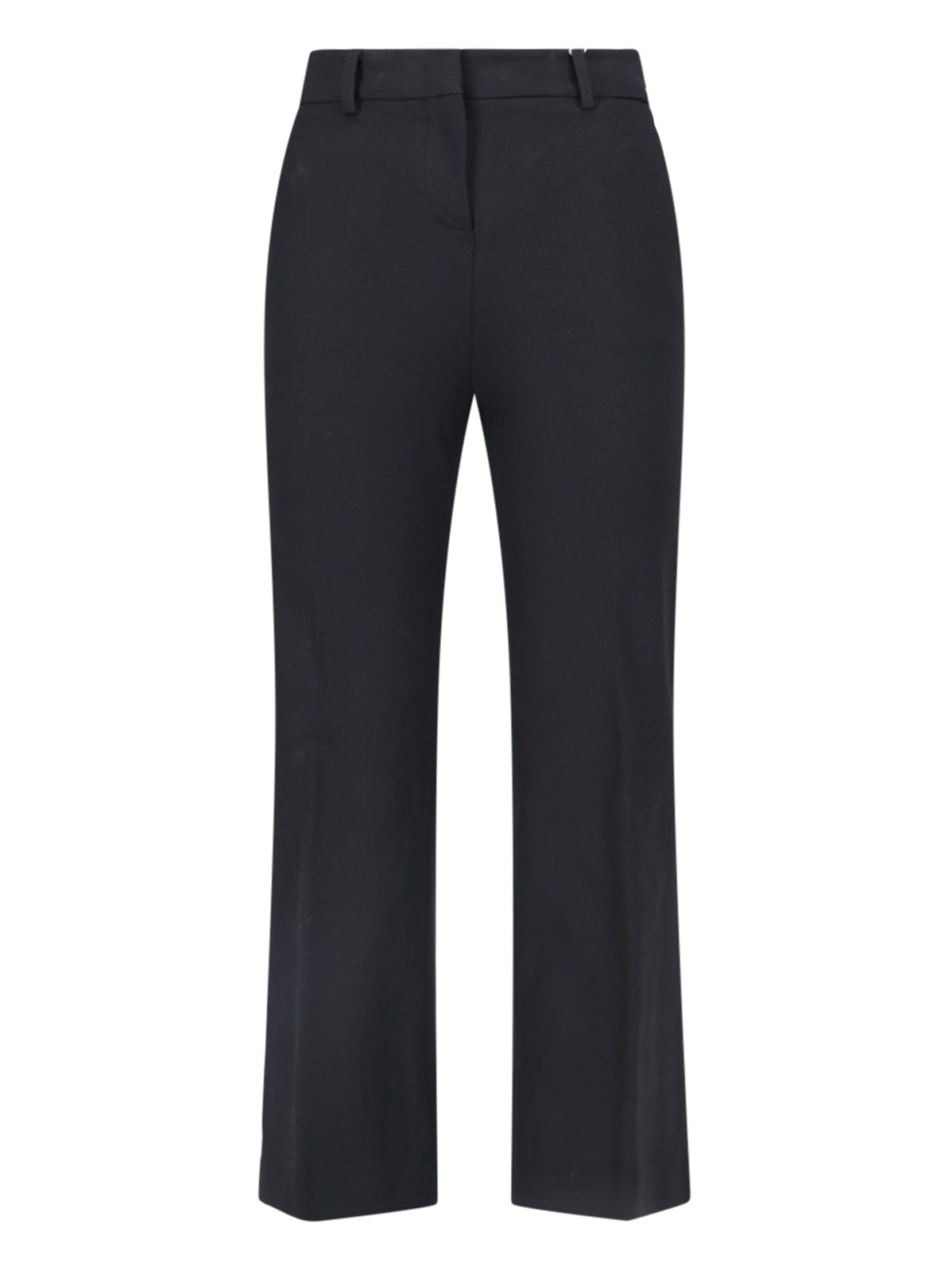 Incotex Straight-leg And Mid-rise Wool Tailored Trousers Clothing In Nero