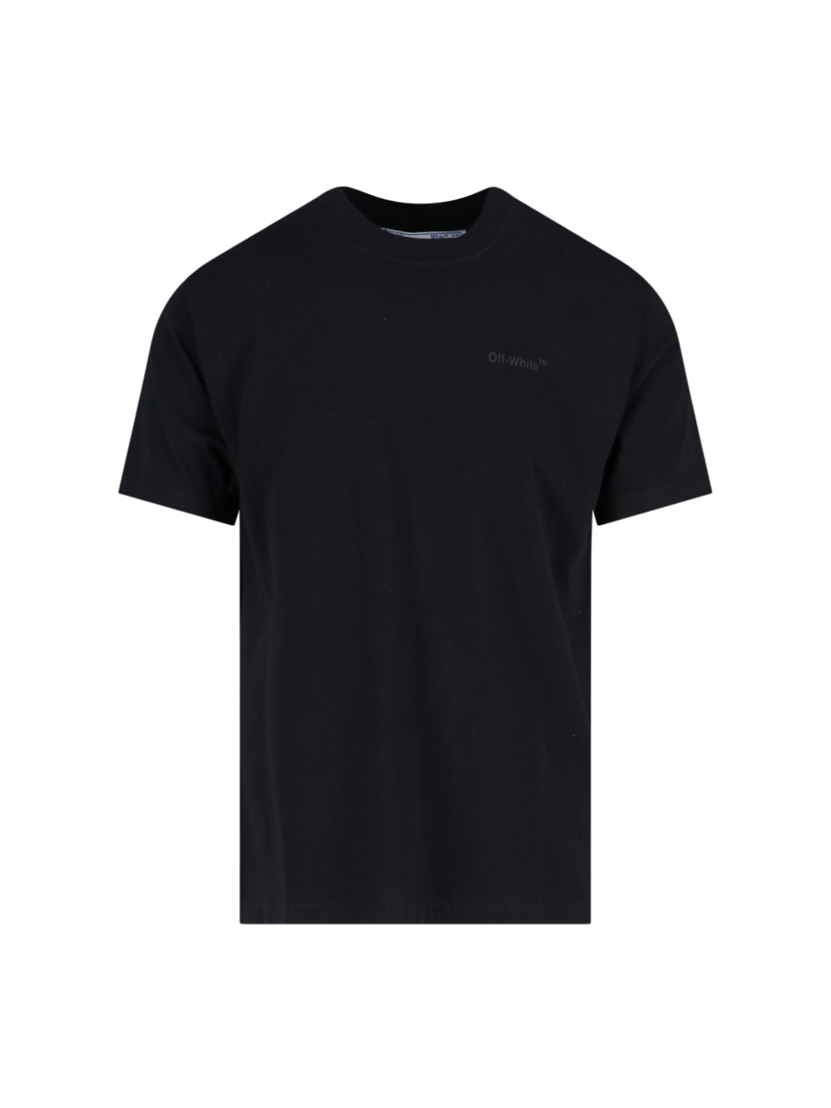 Off-white Diag Cotton T-shirt In Nero