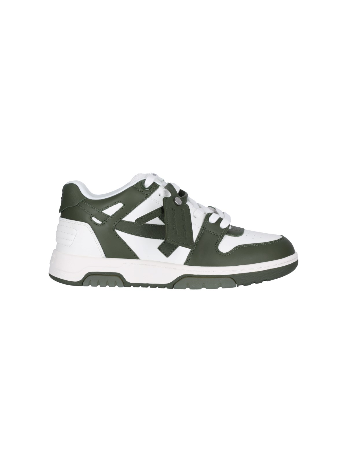 Off-white White And Out Of Office Sneakers - Men's - Rubber/polyester/calf Leather In Green