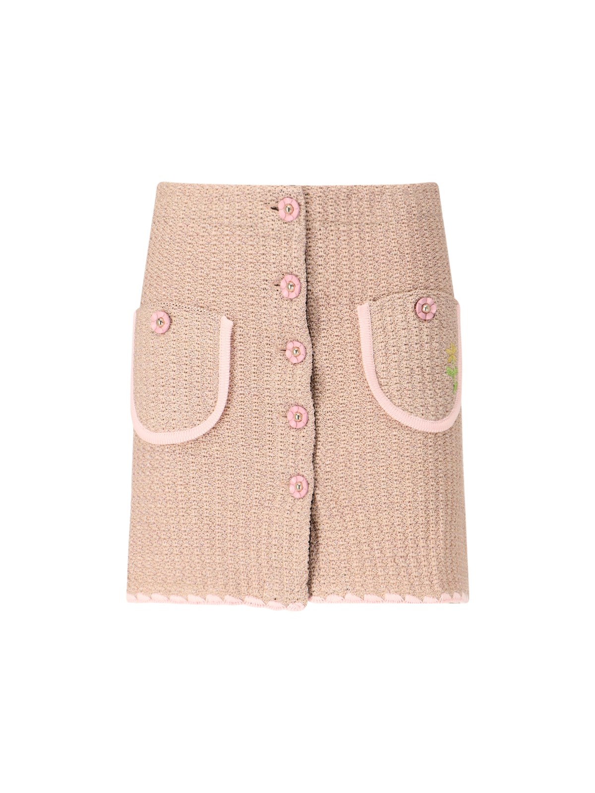 Cormio Chiara Midi Skirt In Beige
