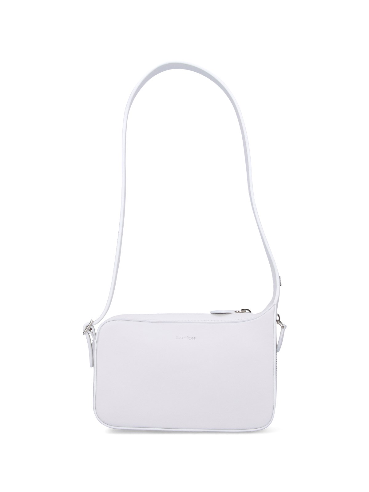 Shop Courrèges 'racer' Small Shoulder Bag In White