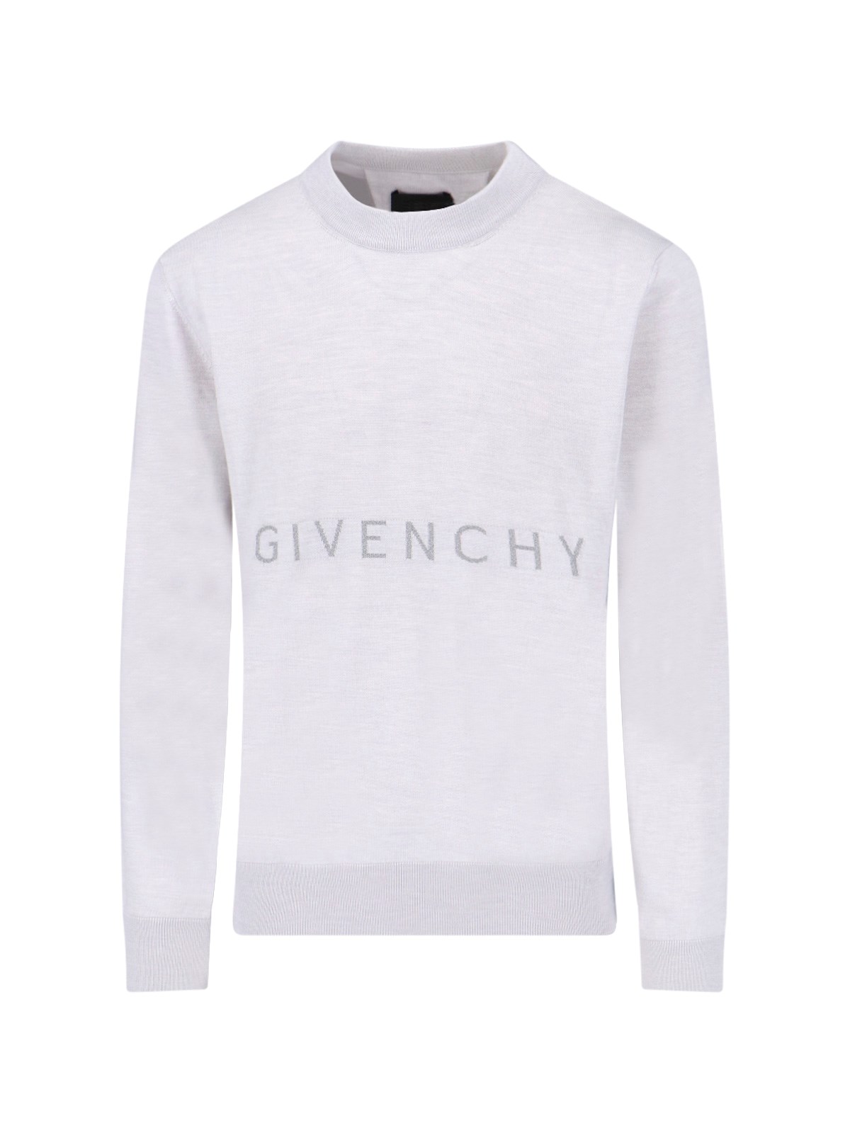 Givenchy Logo Crewneck Sweater In Gray