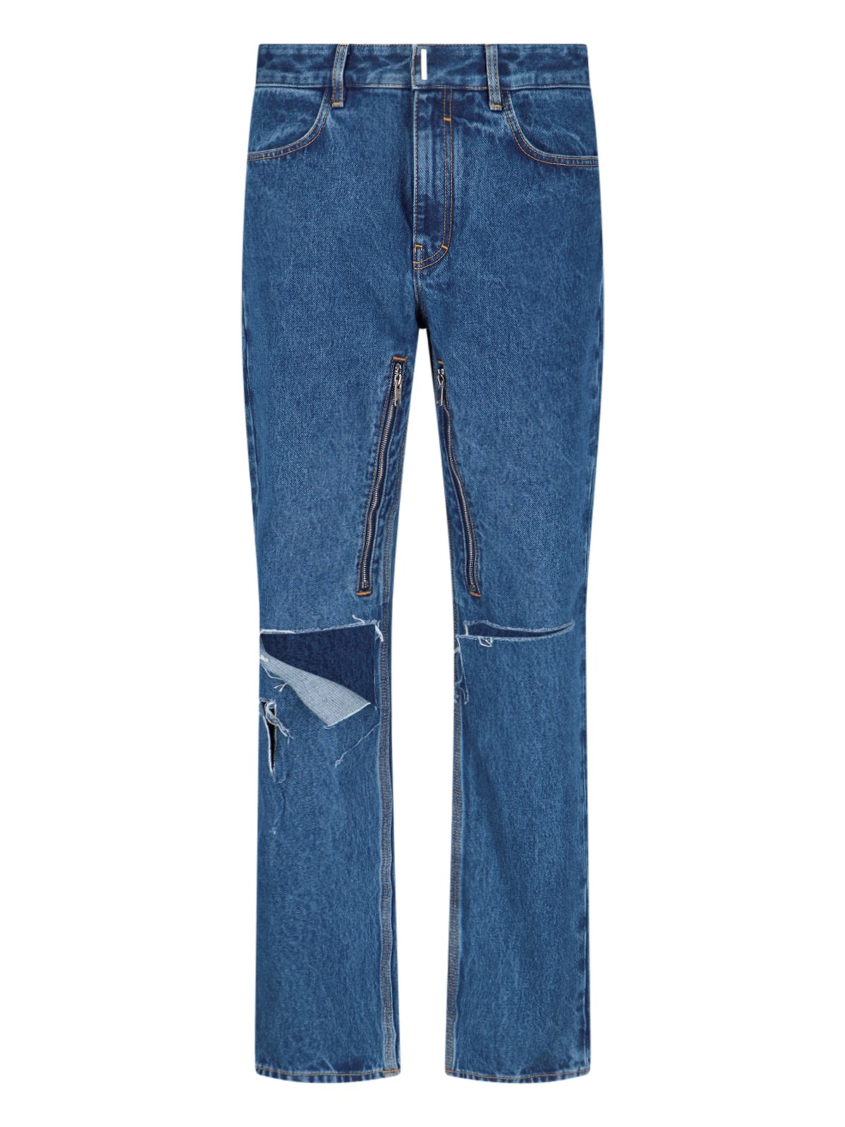 GIVENCHY "DESTROYED" STRAIGHT LEG JEANS