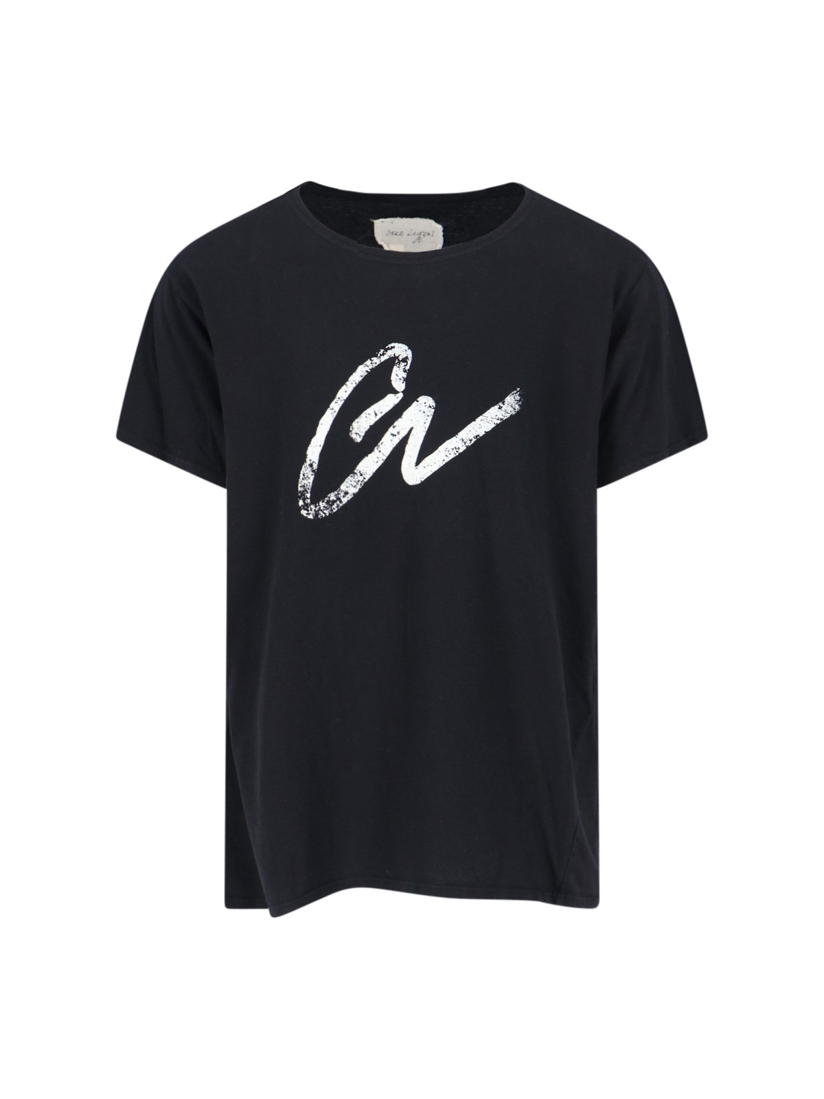 Shop Greg Lauren 'gl' Print T-shirt In Nero