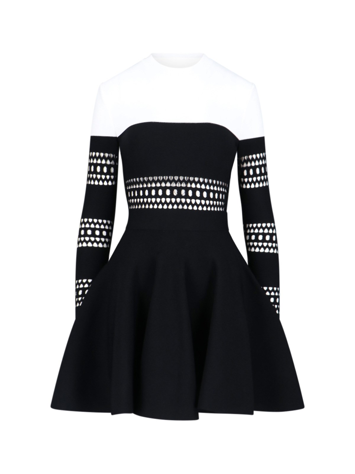 ALAÏA "VIENNE" TWO-TONE DRESS