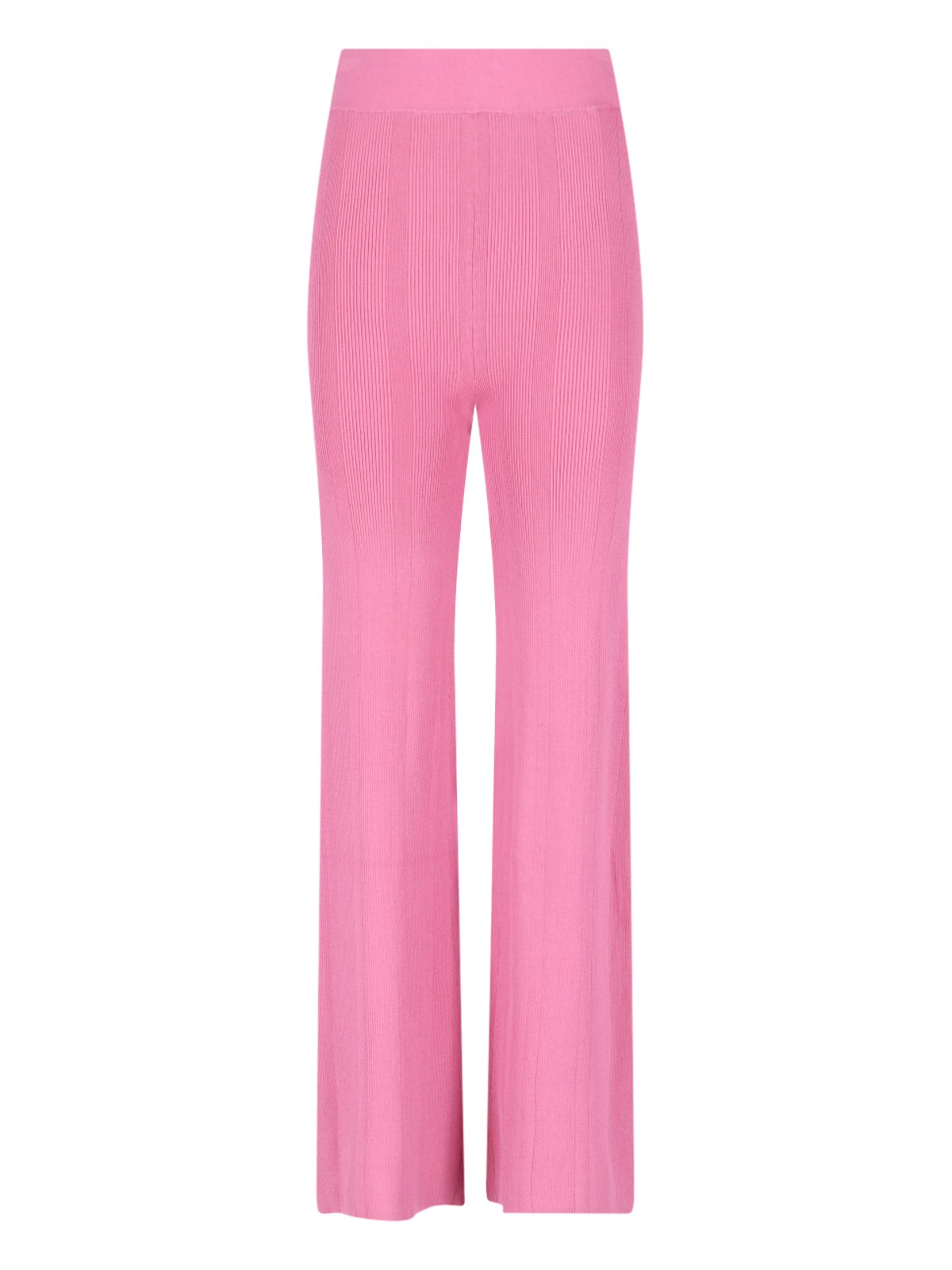 Remain Birger Christensen Soleima Knit Flared Trousers In Purple