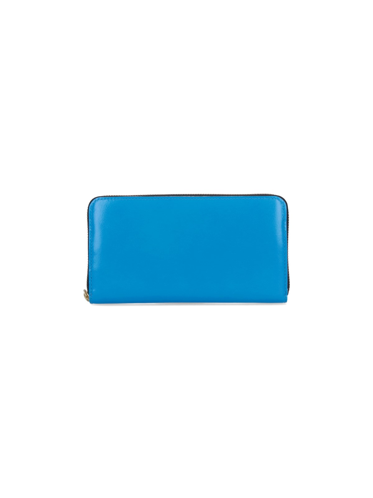 Comme Des Garçons Super Fluo Zipper Wallet In Blue