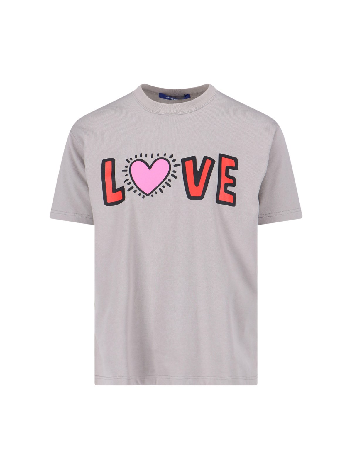 Junya Watanabe T-shirt With Round Neck And Short Sleeves In Gray