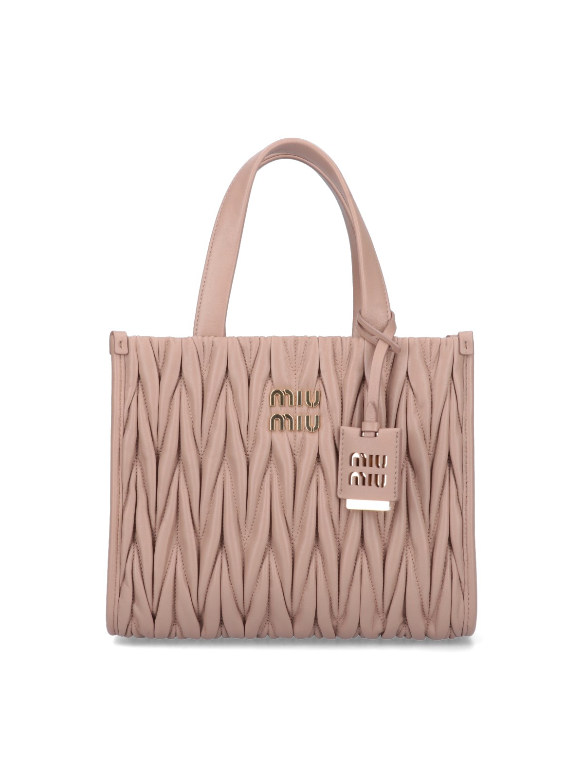 Matelassé Leather Miu Miu Tasche Rosa Miu Miu Shoulder Bag Pink