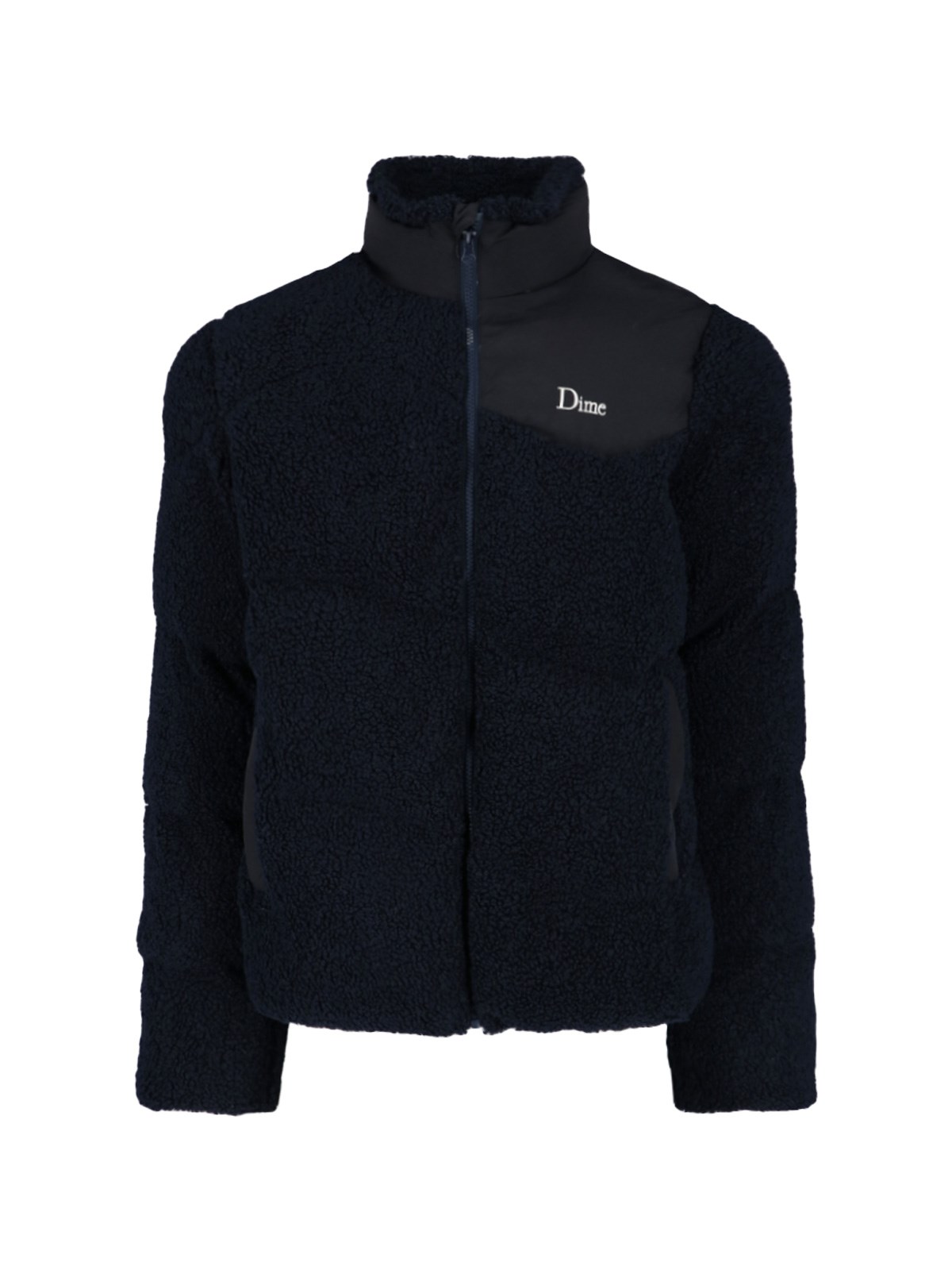 Dime Navy Puffer Jacket In Blu