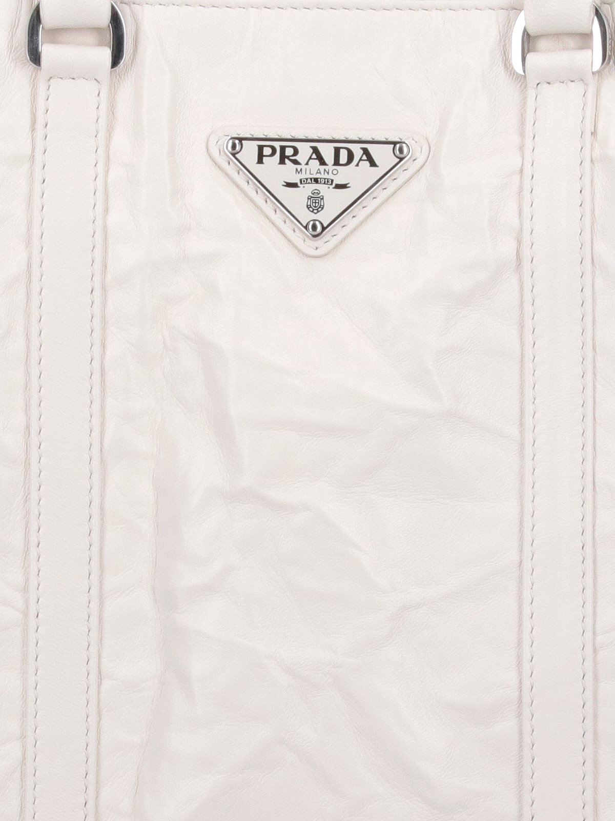 【PRADA】ミリタリージャケット lady's バックロゴ whiteカラー ホワイト Re-Nylon クロップド コンバーチブル ダウンジャケット
