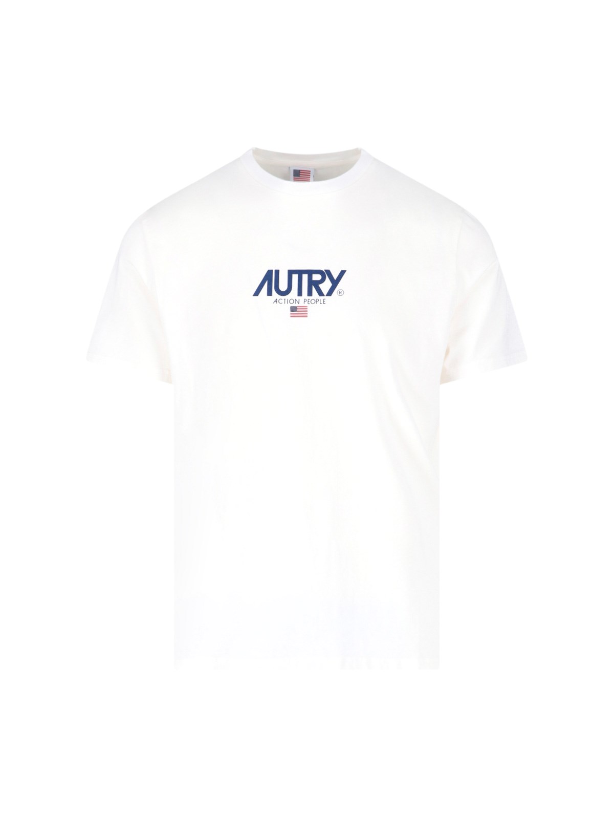 Shop Autry Logo T-shirt In Bianco