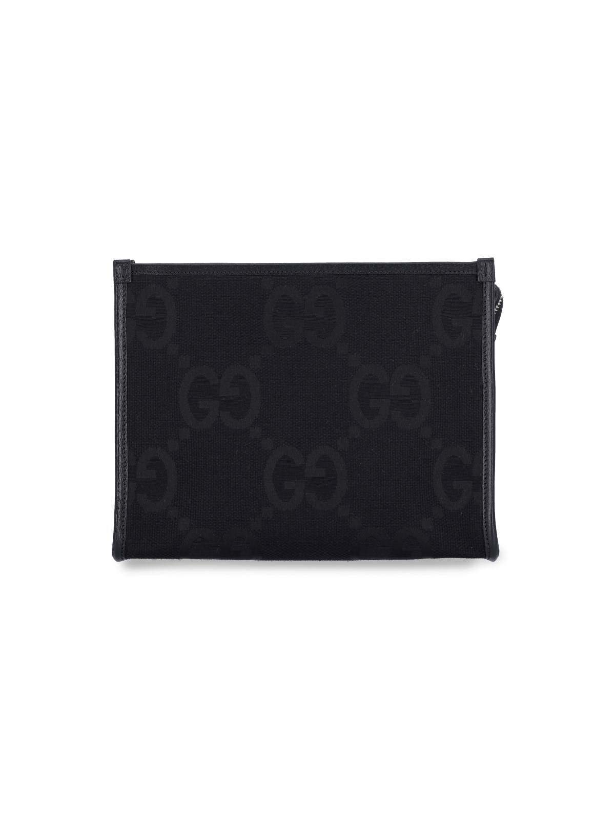 Gucci "jumbo Gg" Pouch In Black  