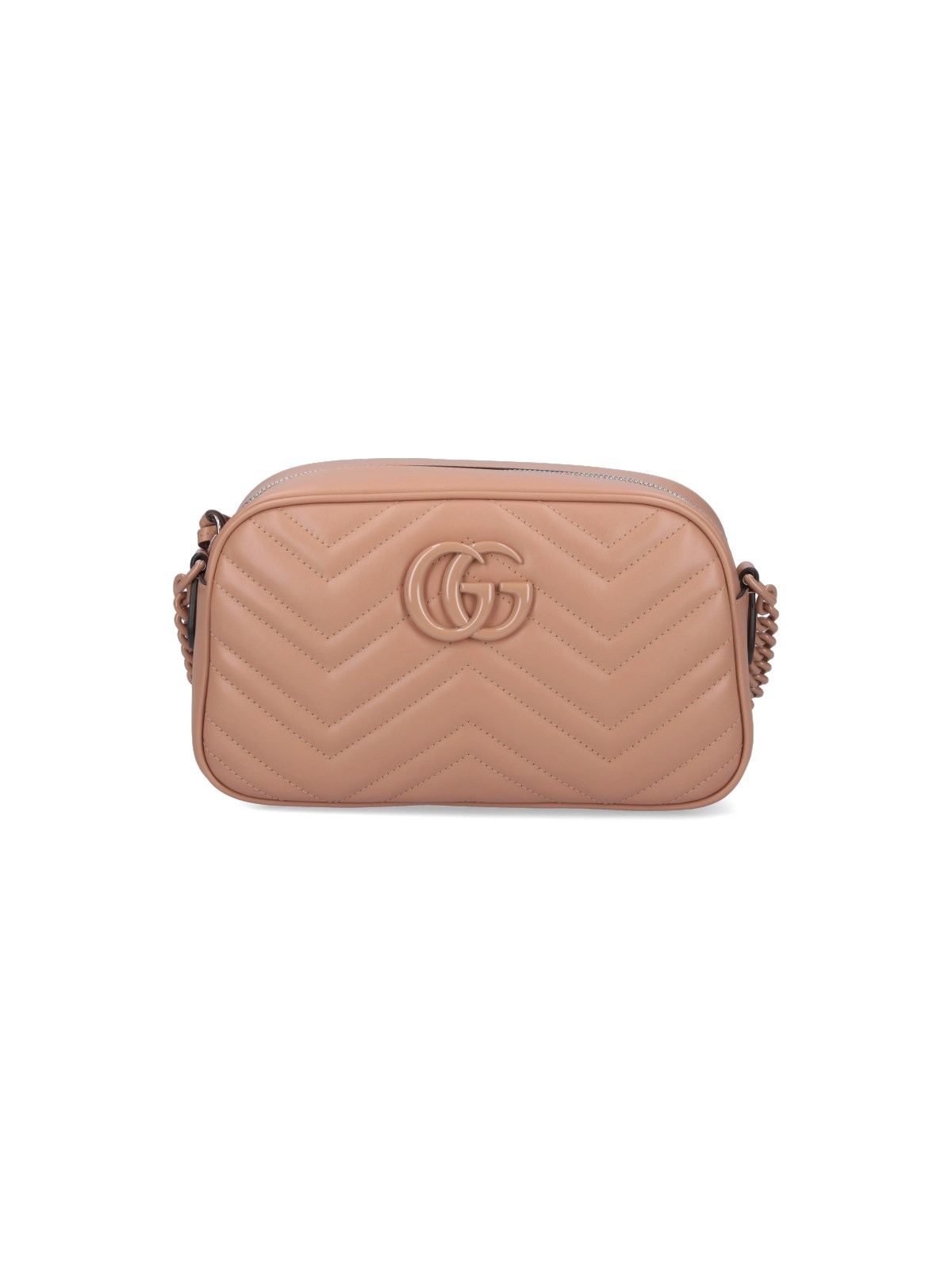 Shop Gucci "gg Marmont" Crossbody Bag In Pink