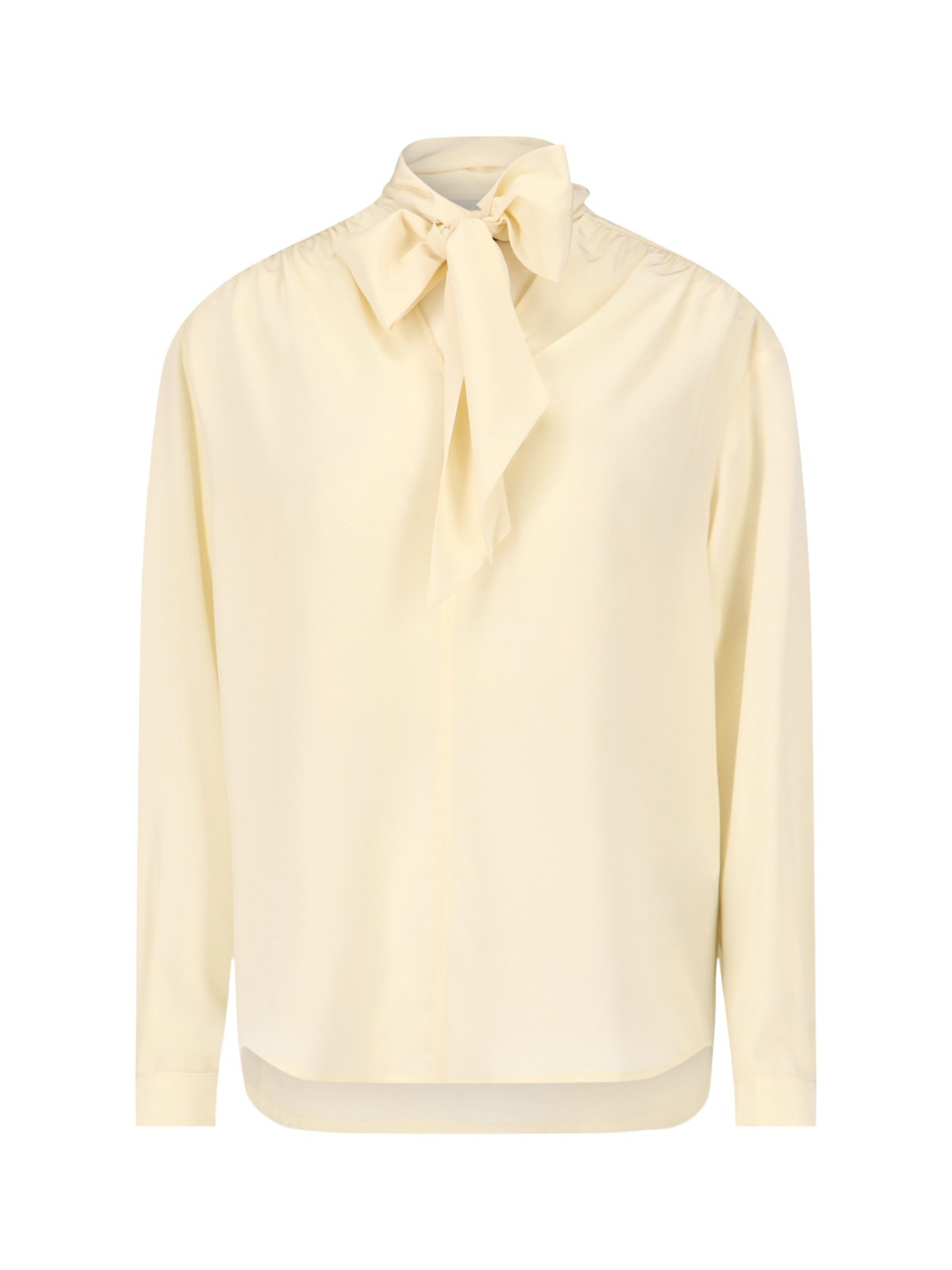 Gucci Bow Detail Top In Cream