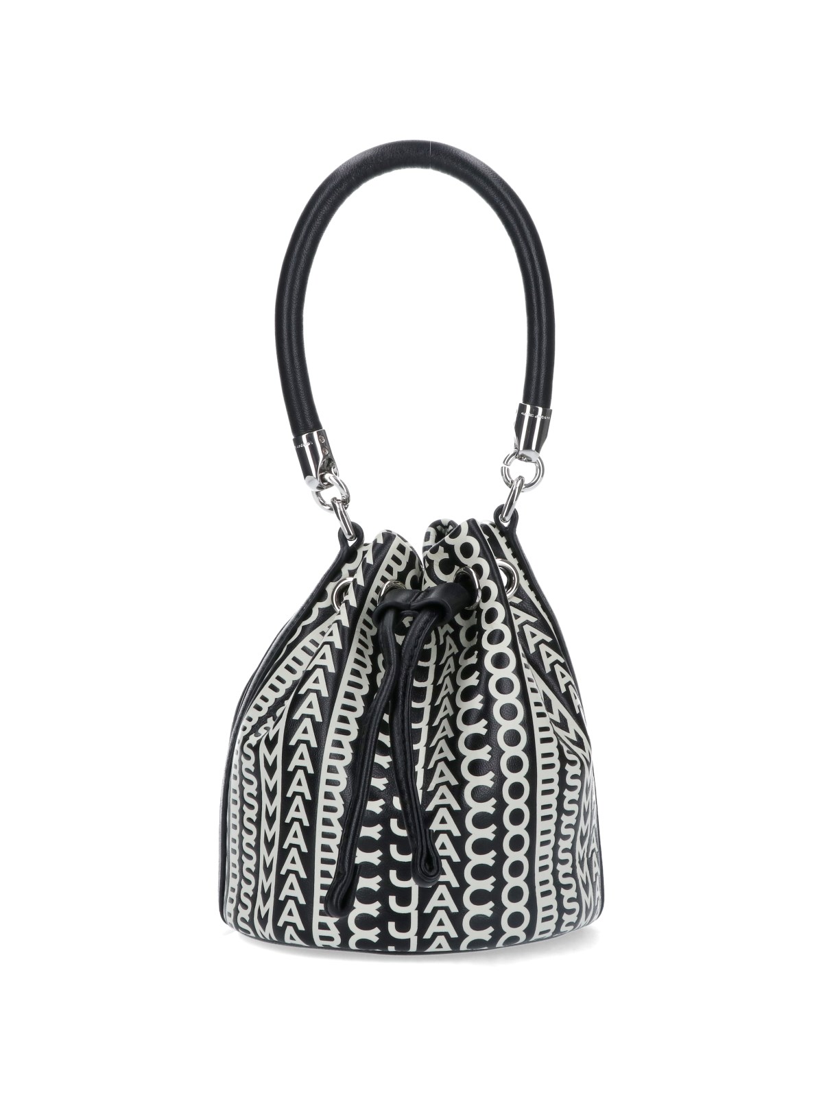 Marc Jacobs The Monogram Leather Bucket Mini Bag In Gray Modesens 5634