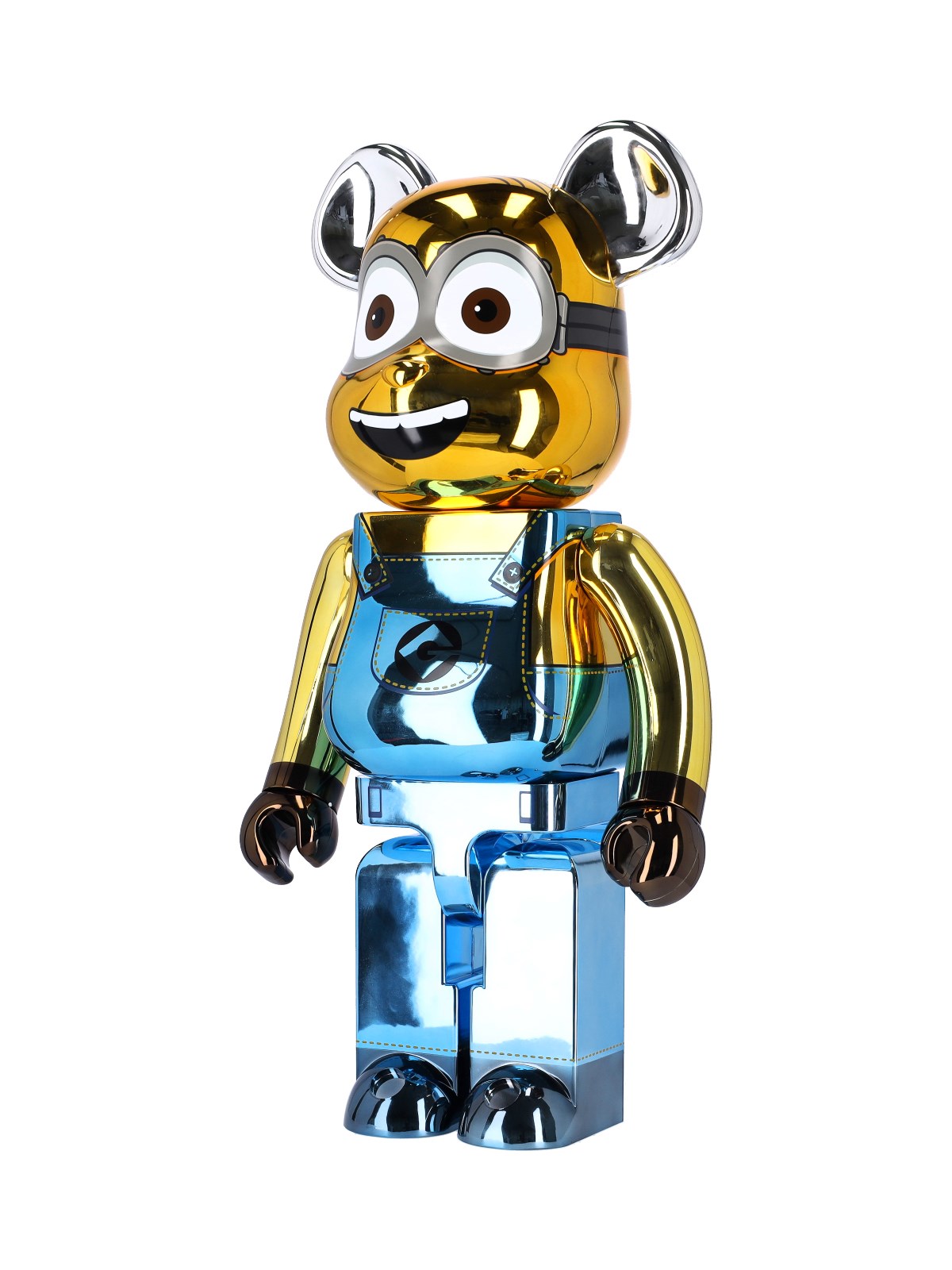 Medicom toy 'minions dave chrome version 1000' be@rbrick available on SUGAR  - 126329