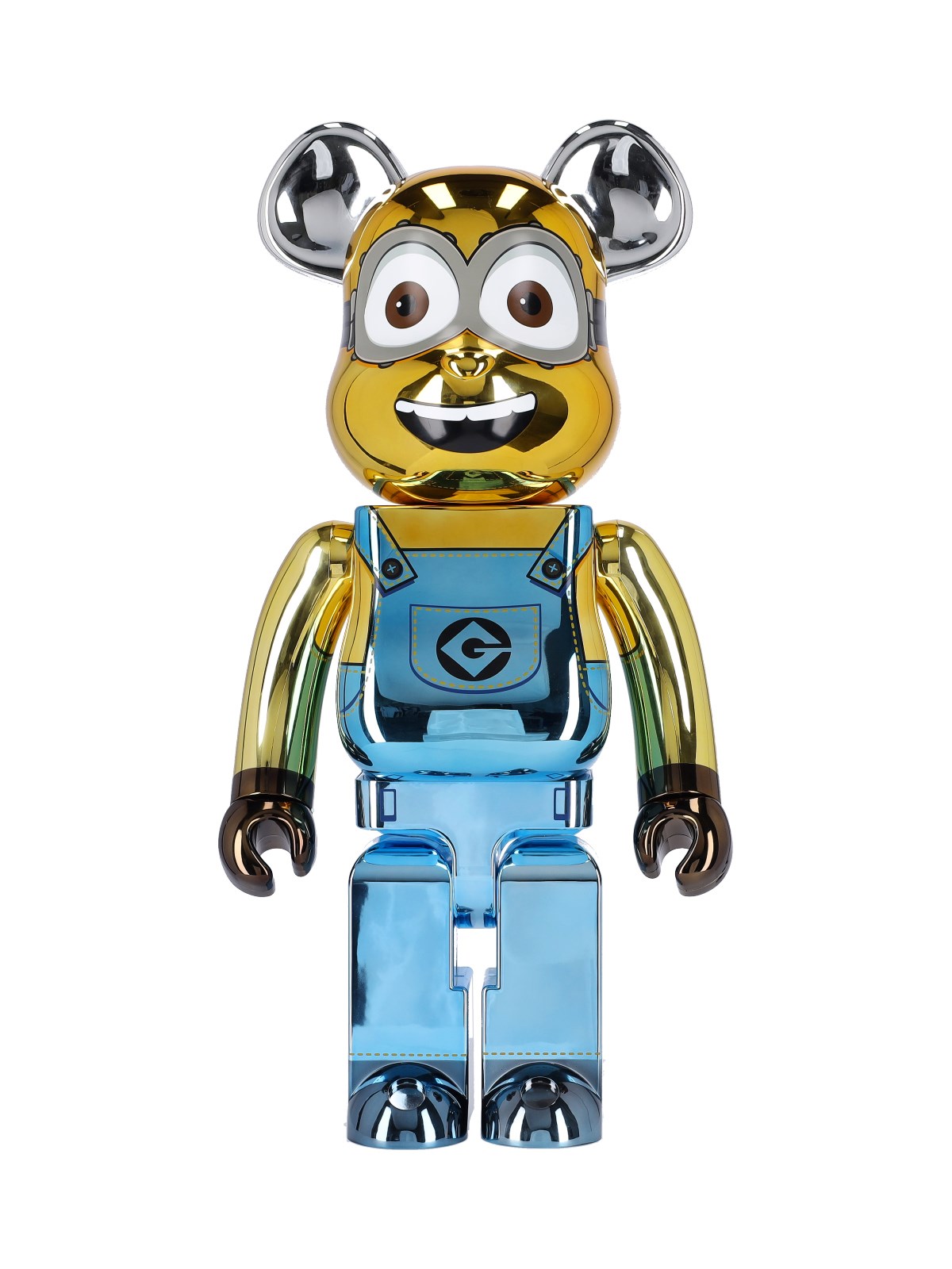 Medicom Toy Kids' 'minions Dave Chrome Version 1000' Be@rbrick In Giallo