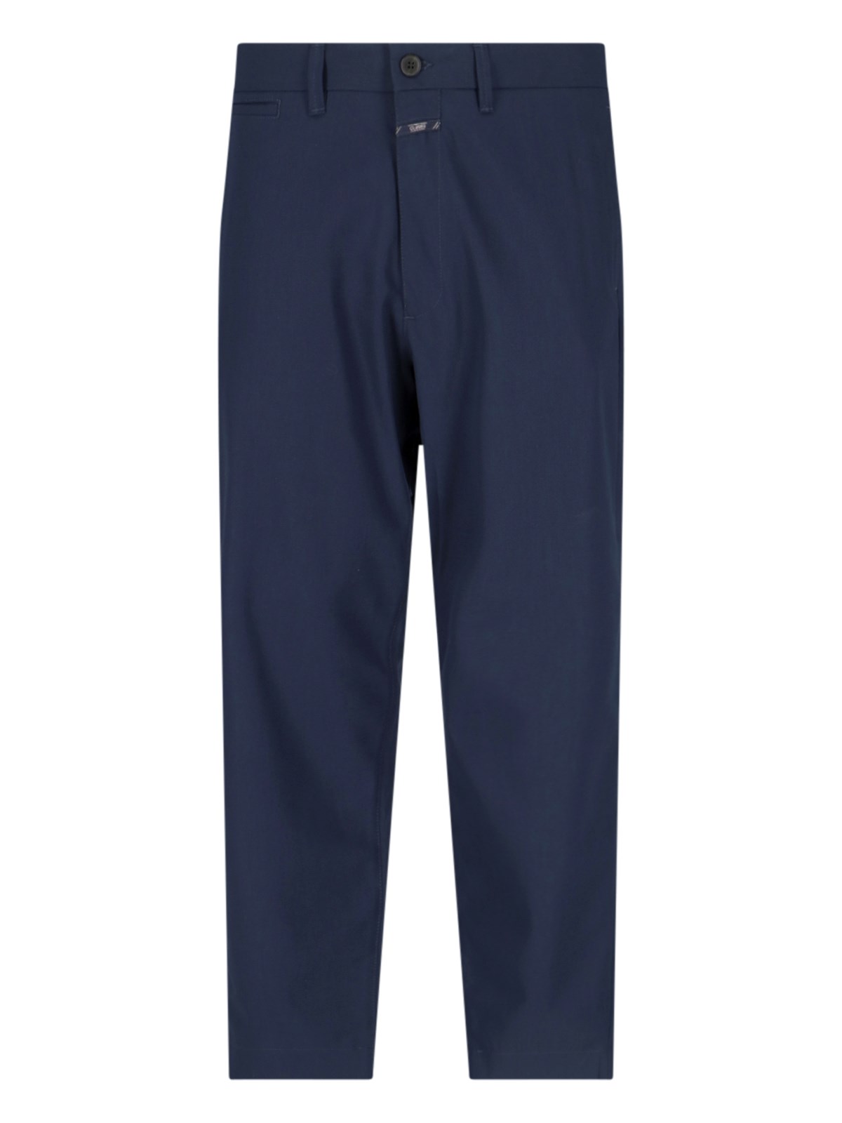 Closed Straight-leg Cotton Chino Trousers In Blue