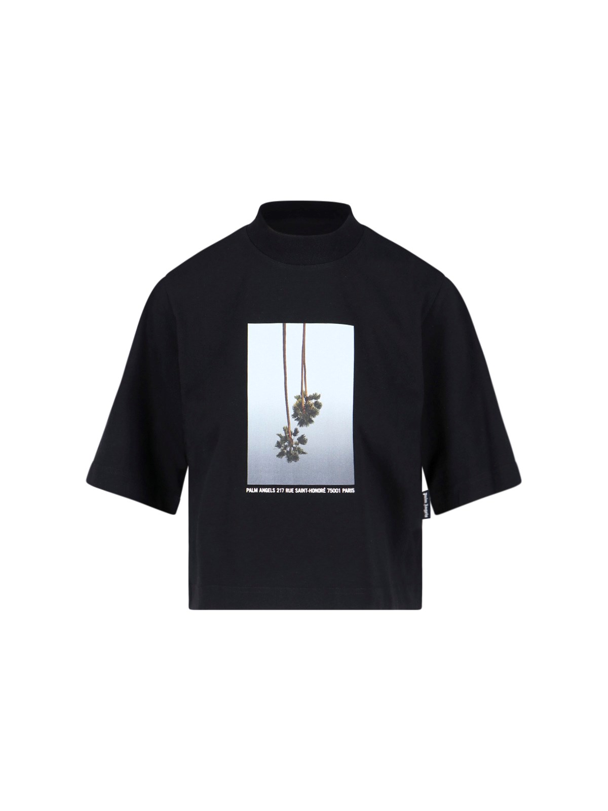 Palm Angels 'cropped T-shirt' In Black  