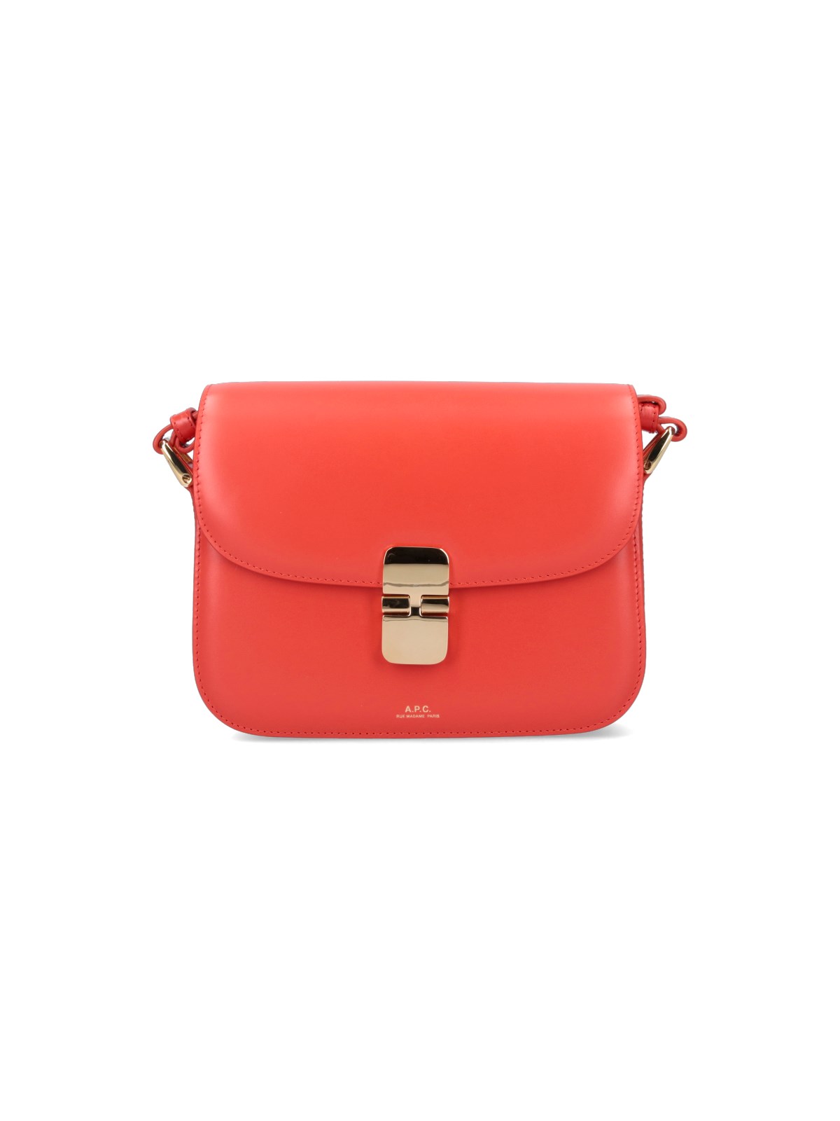 A.P.C Grace Leather Shoulder Bag - Red