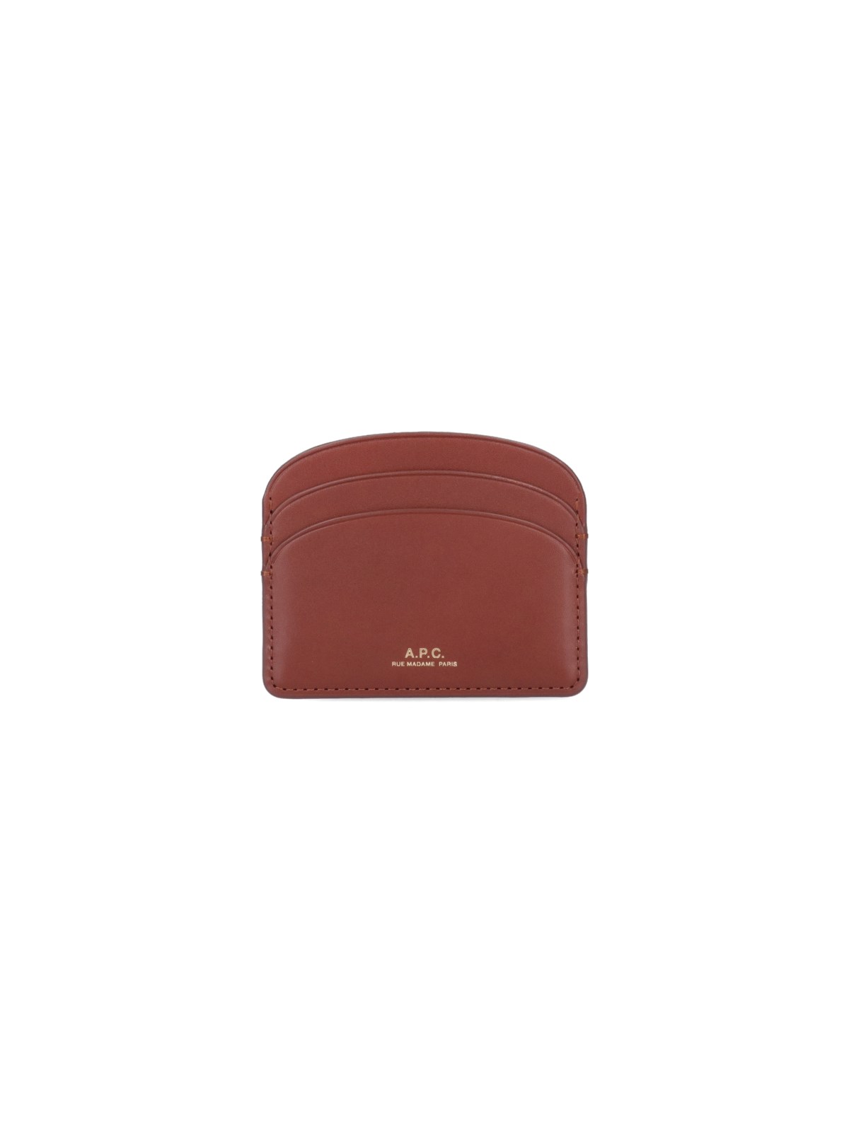 A.p.c. Donna Marrone Portacarte "Demi-Lune"